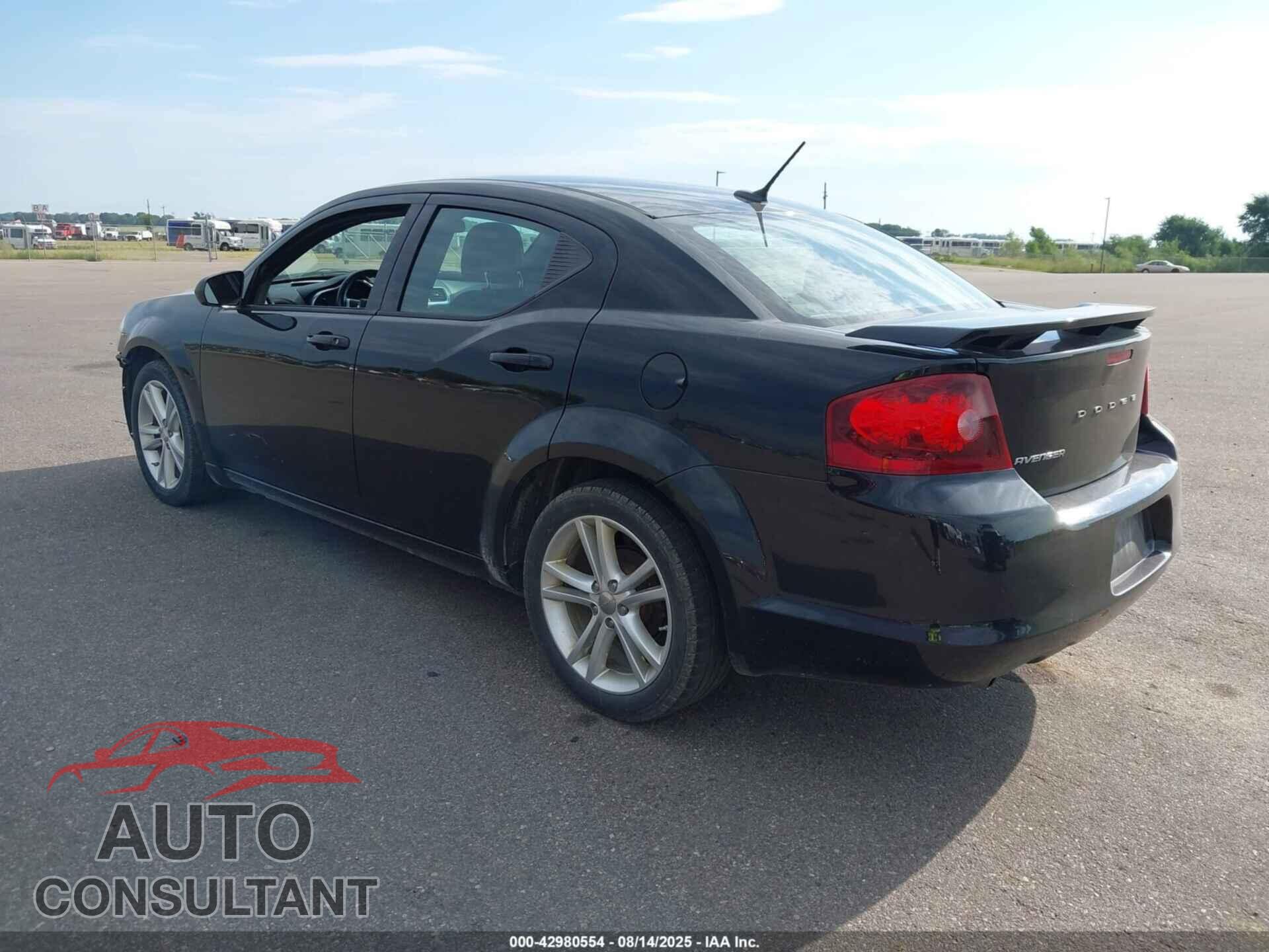 DODGE AVENGER 2012 - 1C3CDZEG9CN150759