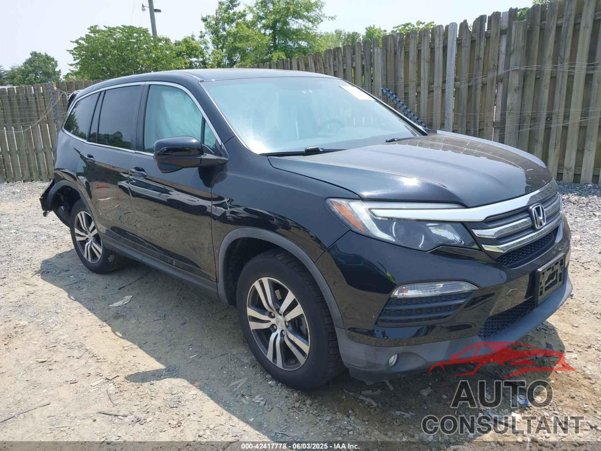 HONDA PILOT 2017 - 5FNYF5H50HB018073