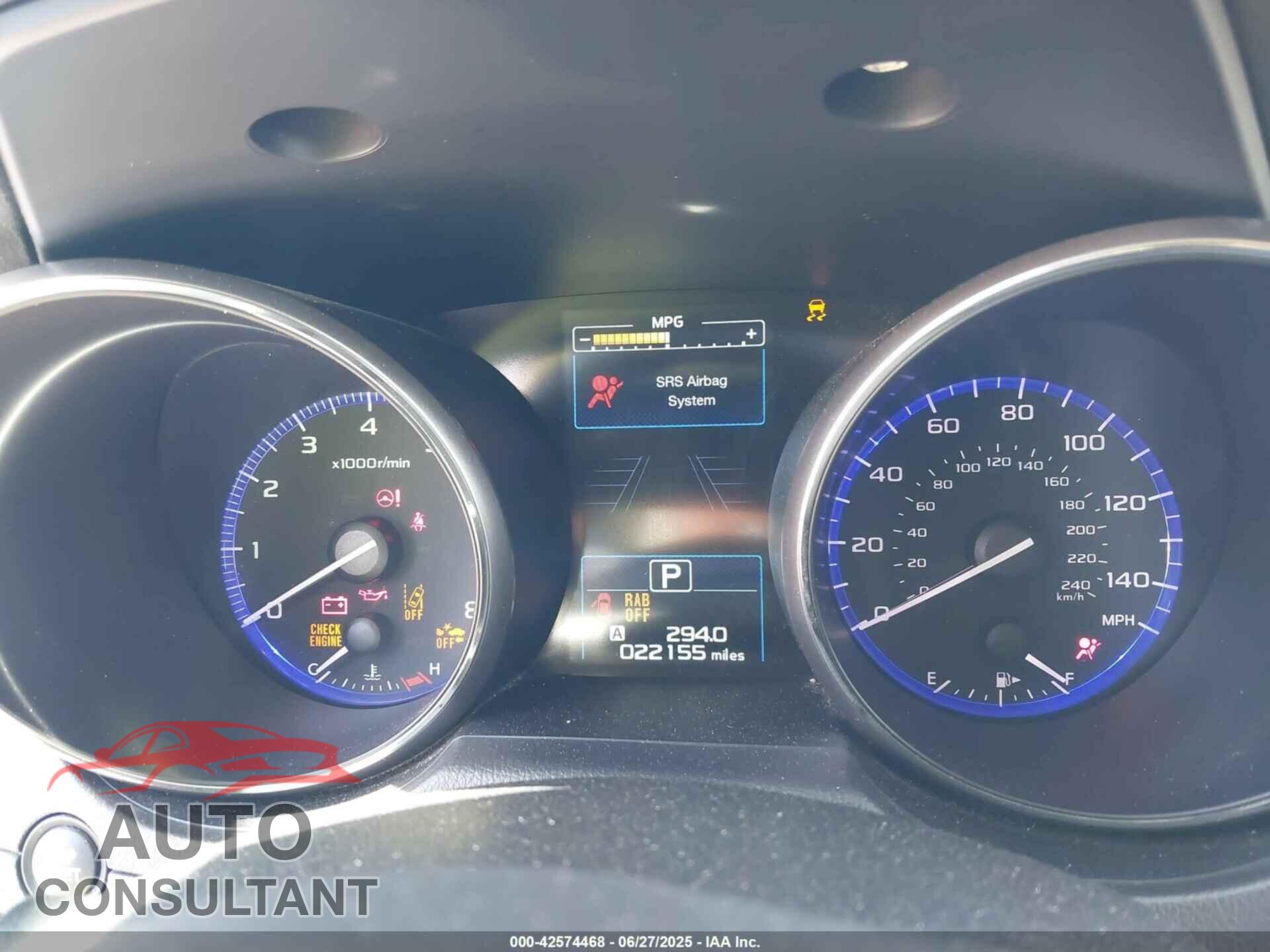 SUBARU OUTBACK 2017 - 4S4BSANCXH3383155