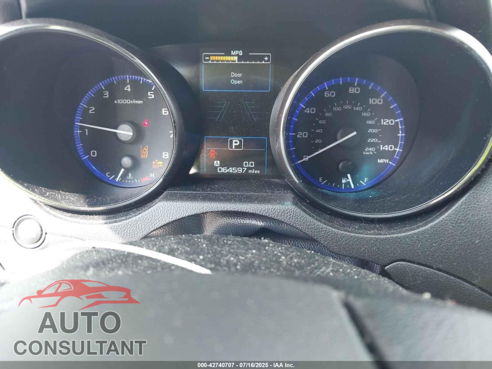 SUBARU OUTBACK 2017 - 4S4BSAHC4H3200201