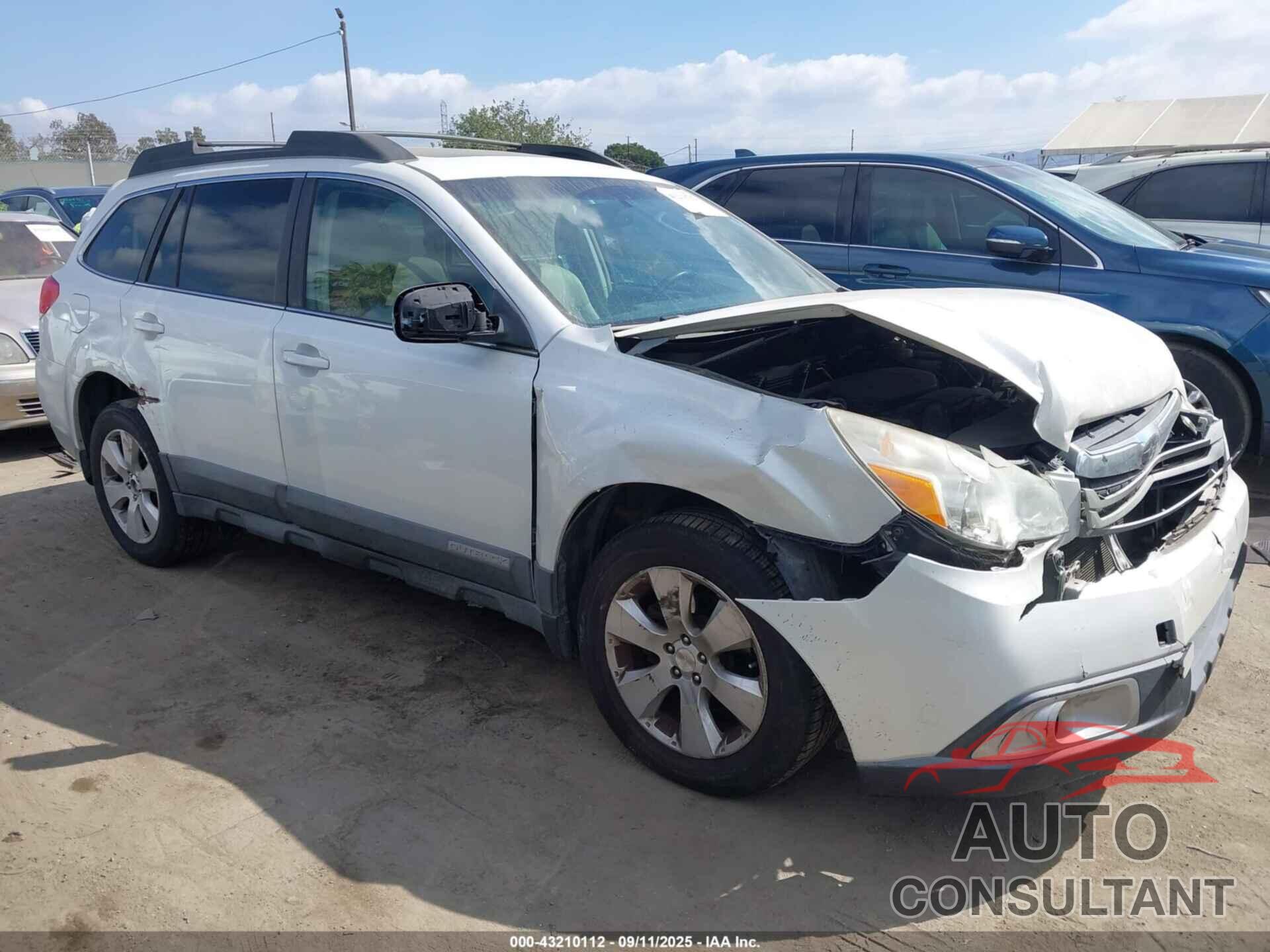 SUBARU OUTBACK 2012 - 4S4BRBGC5C3239424