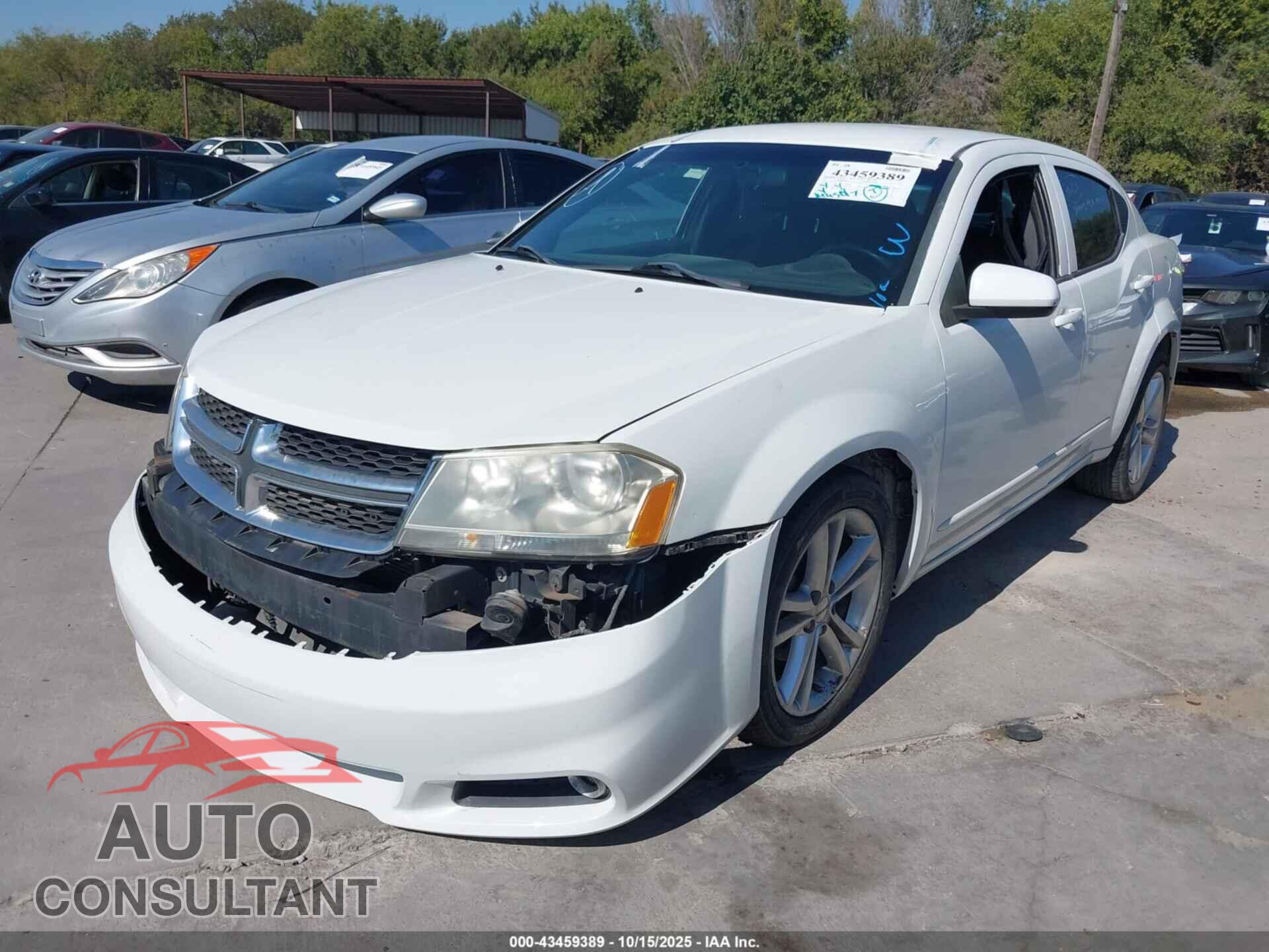 DODGE AVENGER 2012 - 1C3CDZEG4CN247822