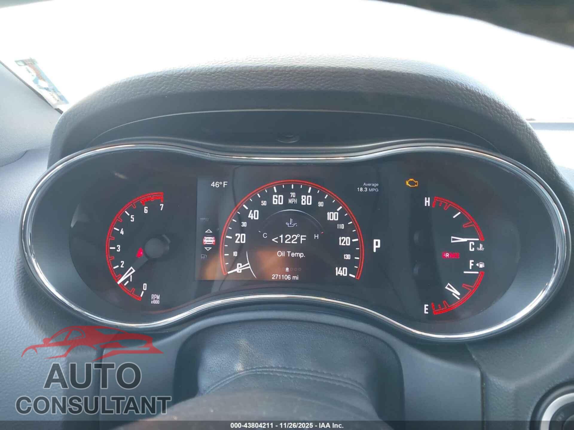 DODGE DURANGO 2015 - 1C4SDJCT8FC764369