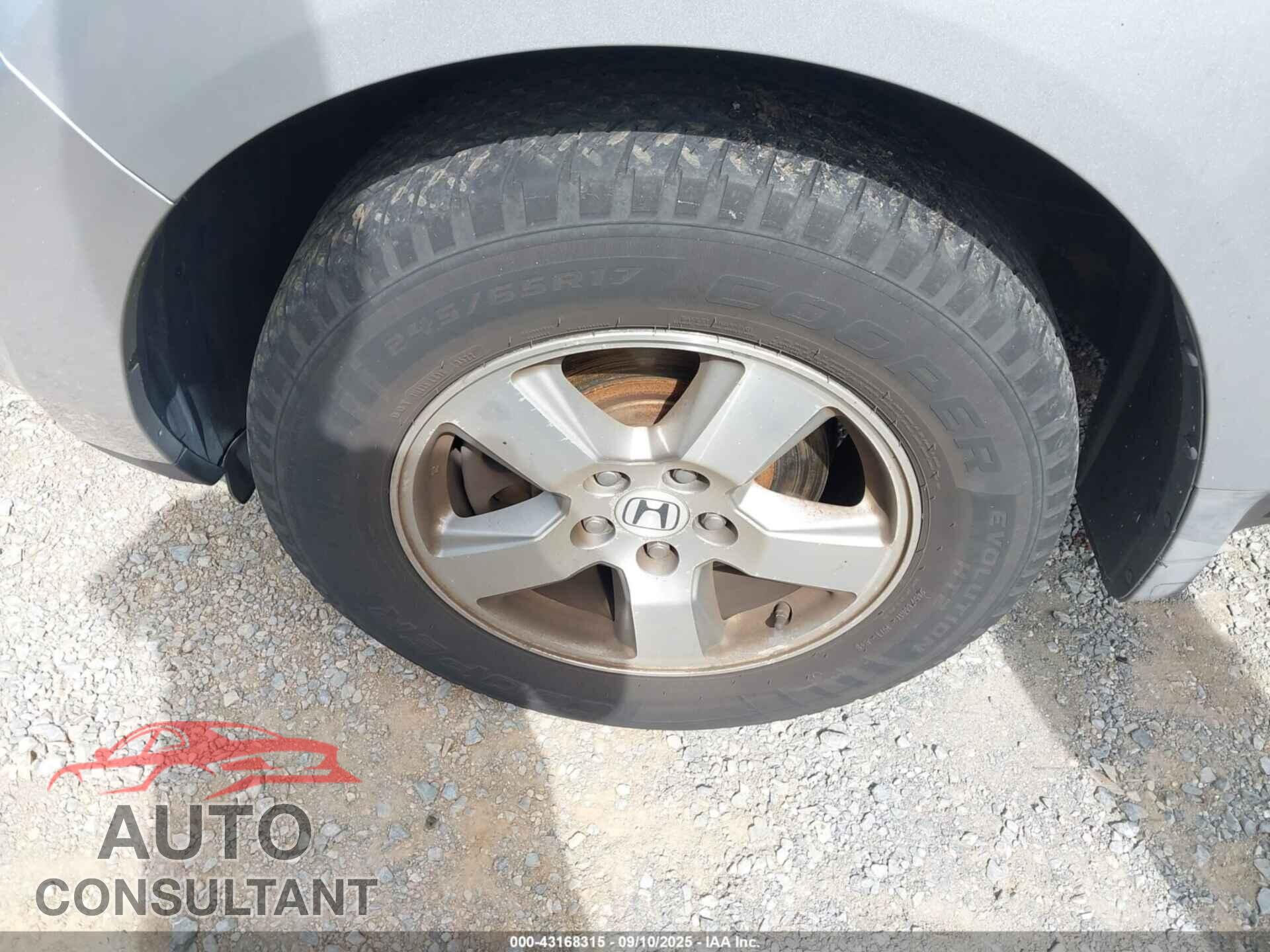 HONDA PILOT 2010 - 5FNYF4H53AB030797