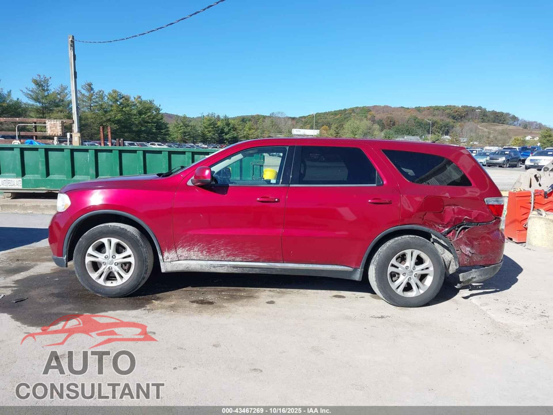 DODGE DURANGO 2013 - 1C4RDJAG4DC608637