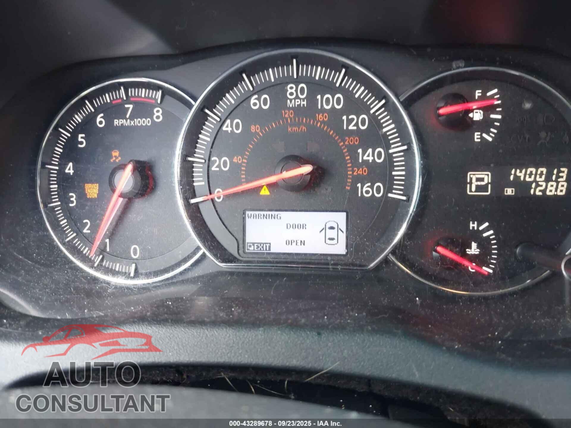 NISSAN MAXIMA 2012 - 1N4AA5AP5CC809965