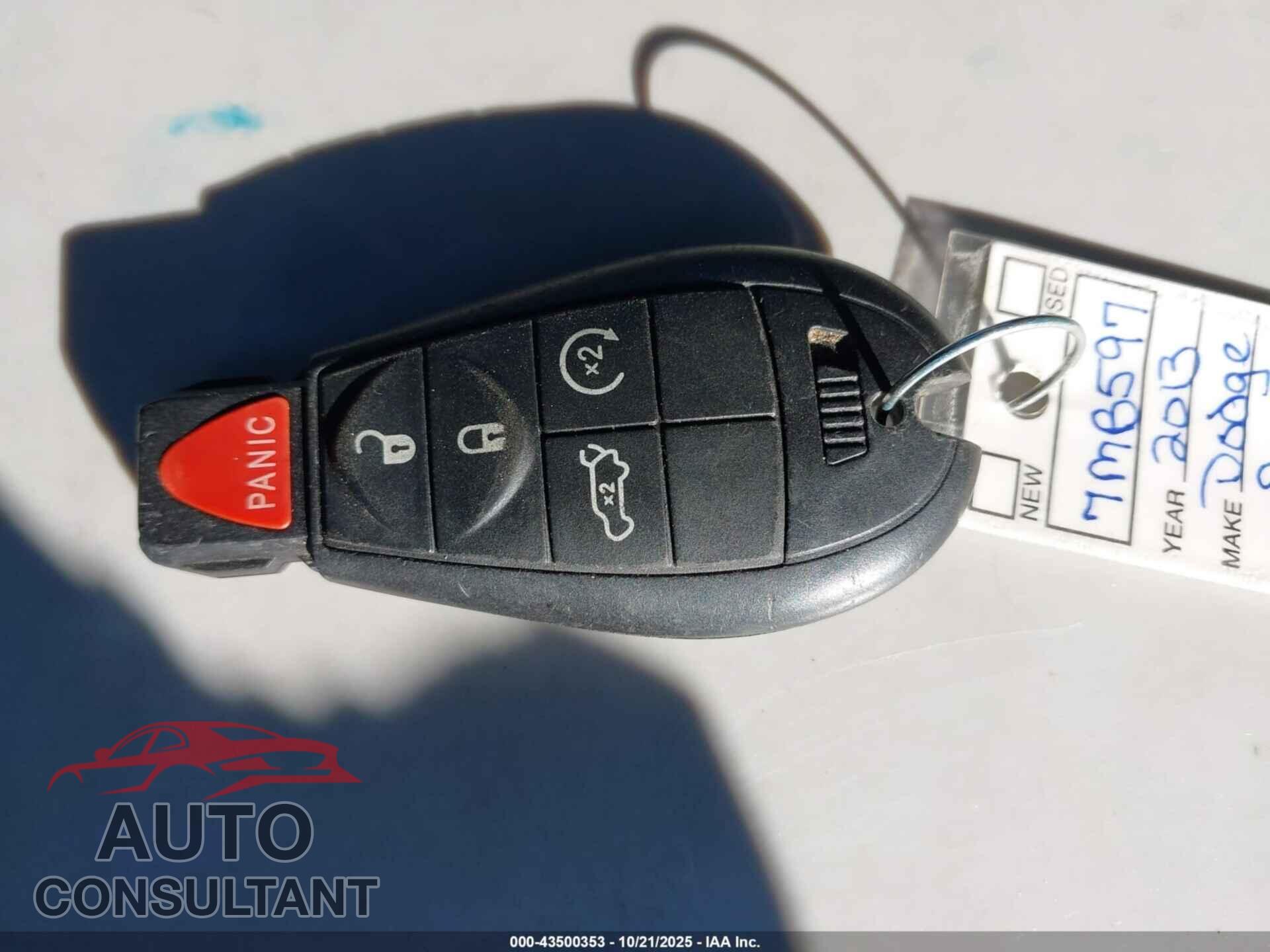 DODGE DURANGO 2013 - 1C4RDJDG5DC597398