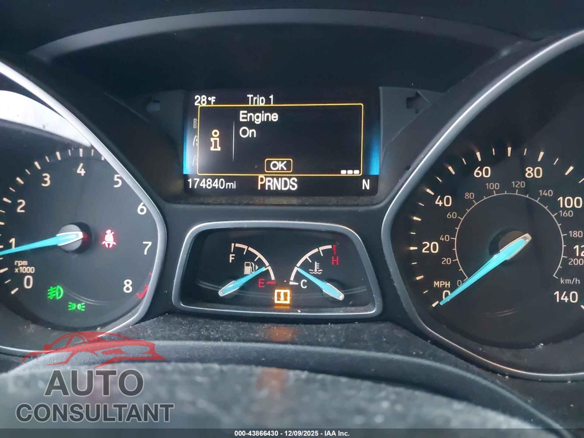 FORD FOCUS 2017 - 1FADP3M26HL206787