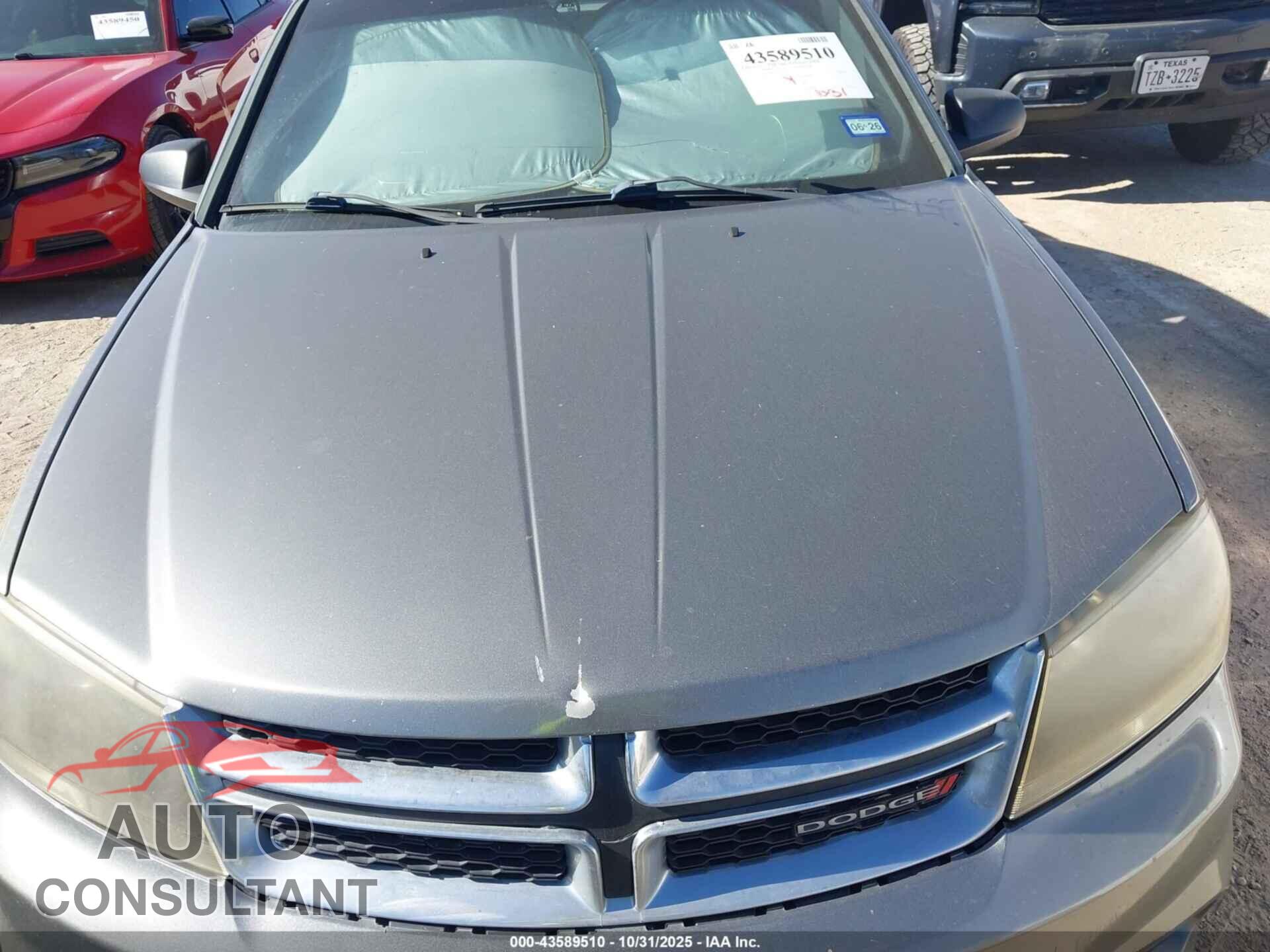 DODGE AVENGER 2013 - 1C3CDZAG5DN657536