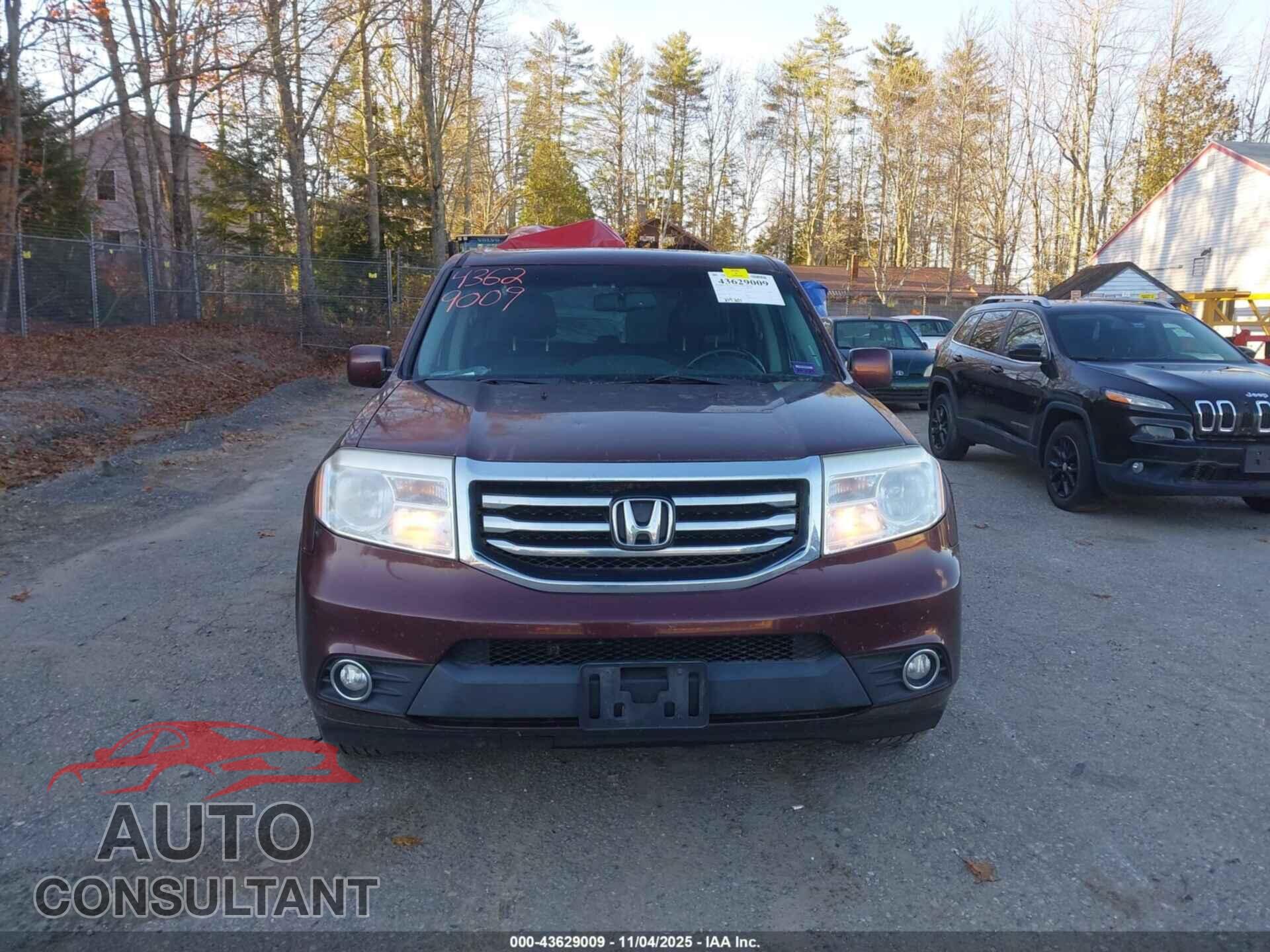 HONDA PILOT 2012 - 5FNYF4H56CB018677