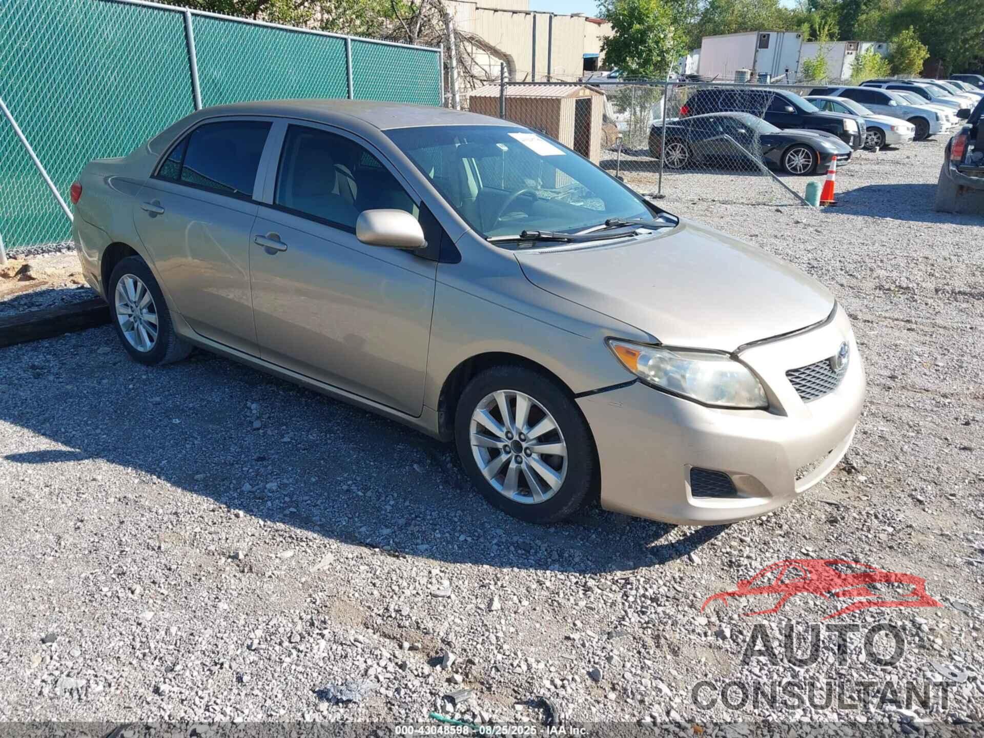 TOYOTA COROLLA 2009 - 2T1BU40E09C011406