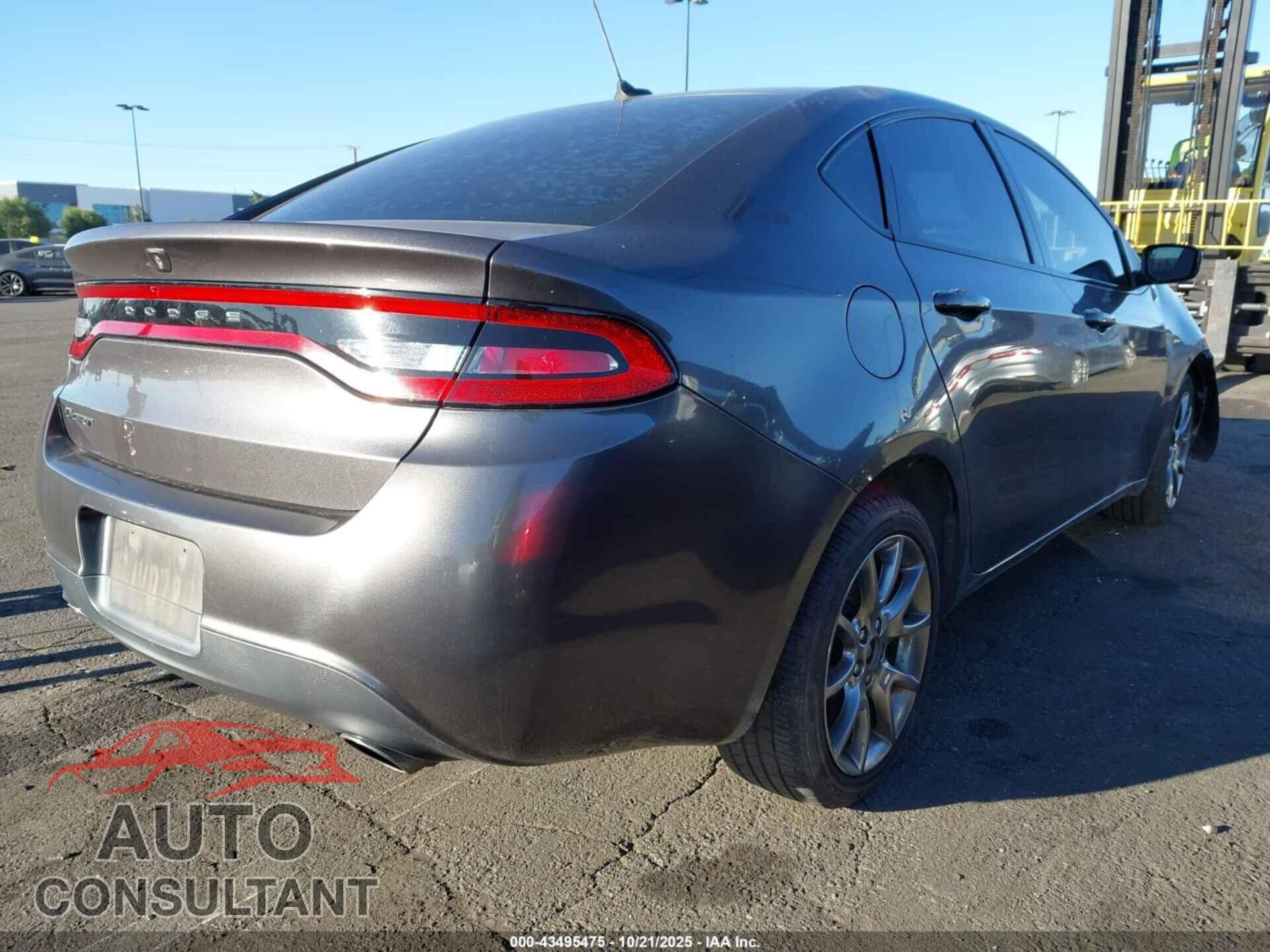 DODGE DART 2015 - 1C3CDFBB4FD213493
