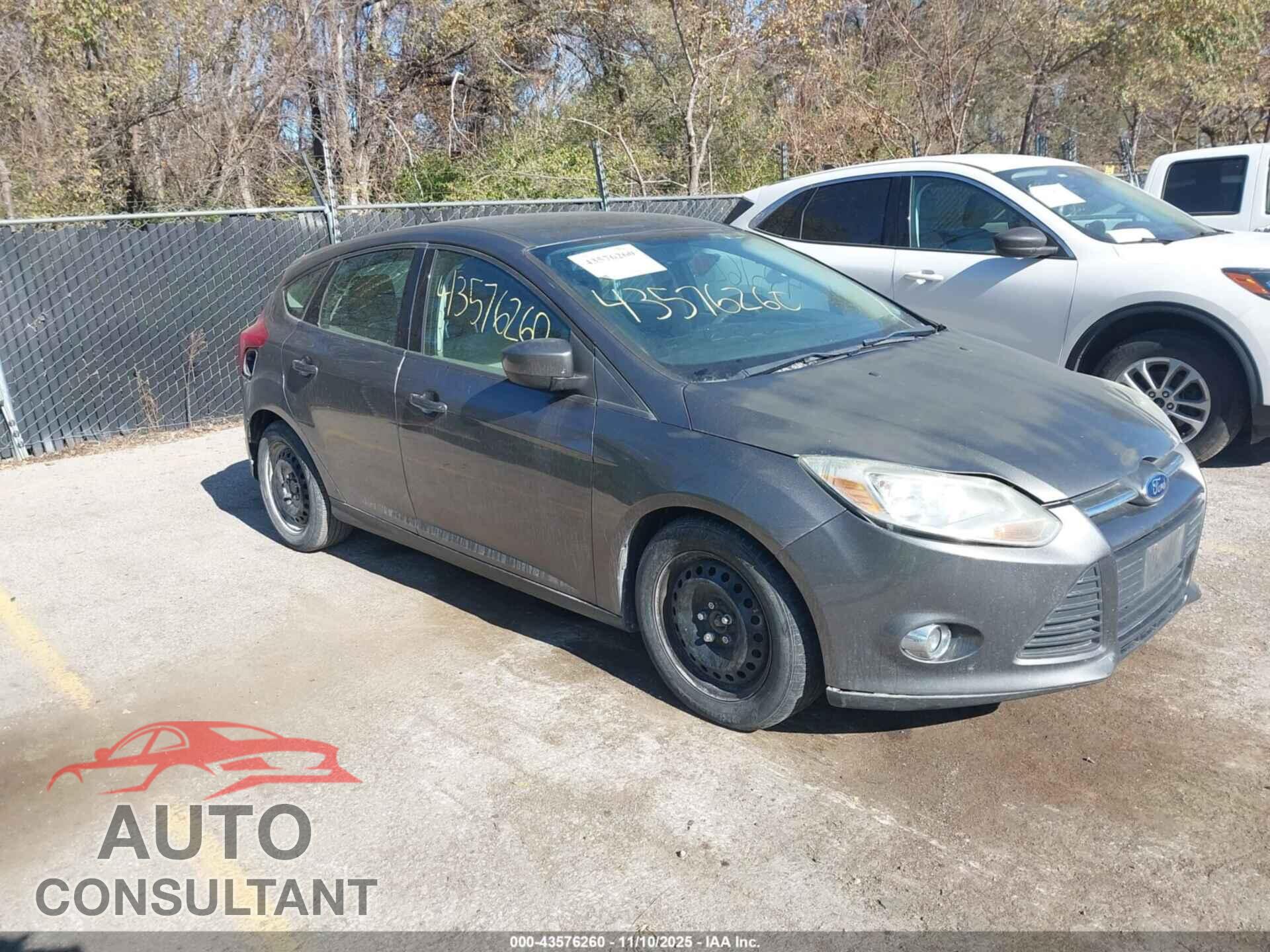FORD FOCUS 2012 - 1FAHP3K2XCL129905