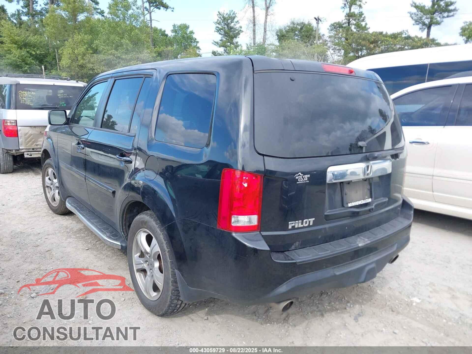 HONDA PILOT 2013 - 5FNYF3H53DB043290