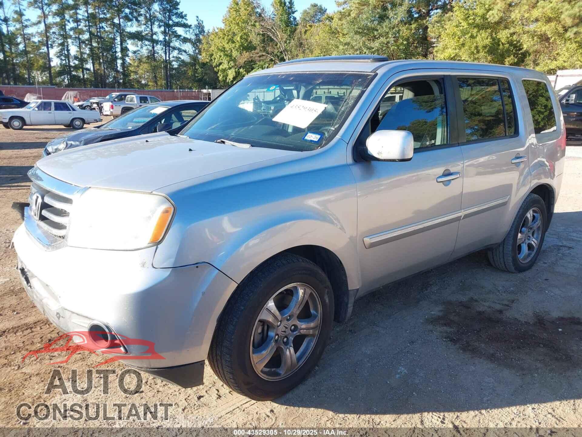 HONDA PILOT 2012 - 5FNYF3H55CB023962