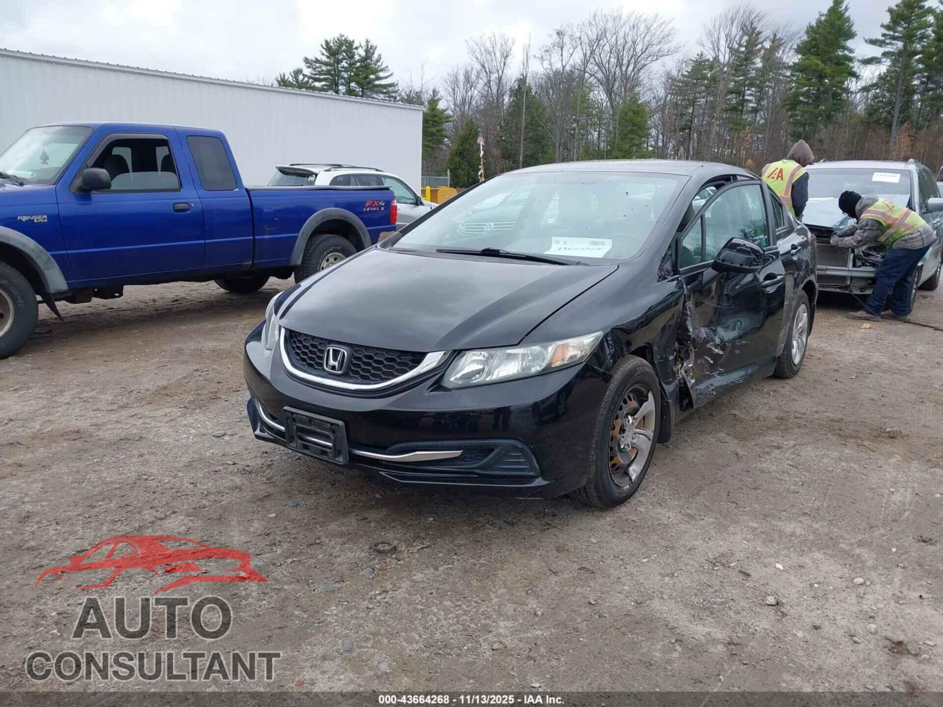 HONDA CIVIC 2013 - 2HGFB2F50DH524724
