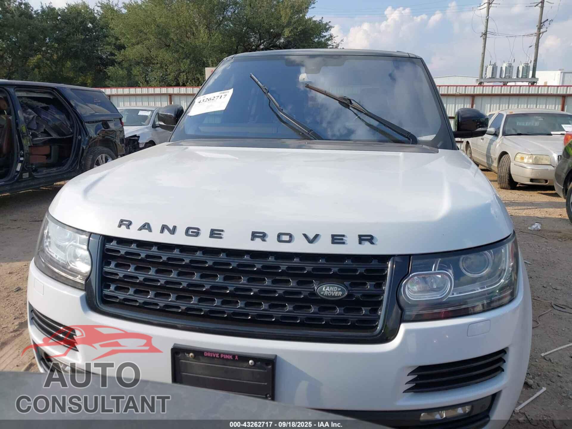 LAND ROVER RANGE ROVER 2016 - SALGS2KF5GA255391