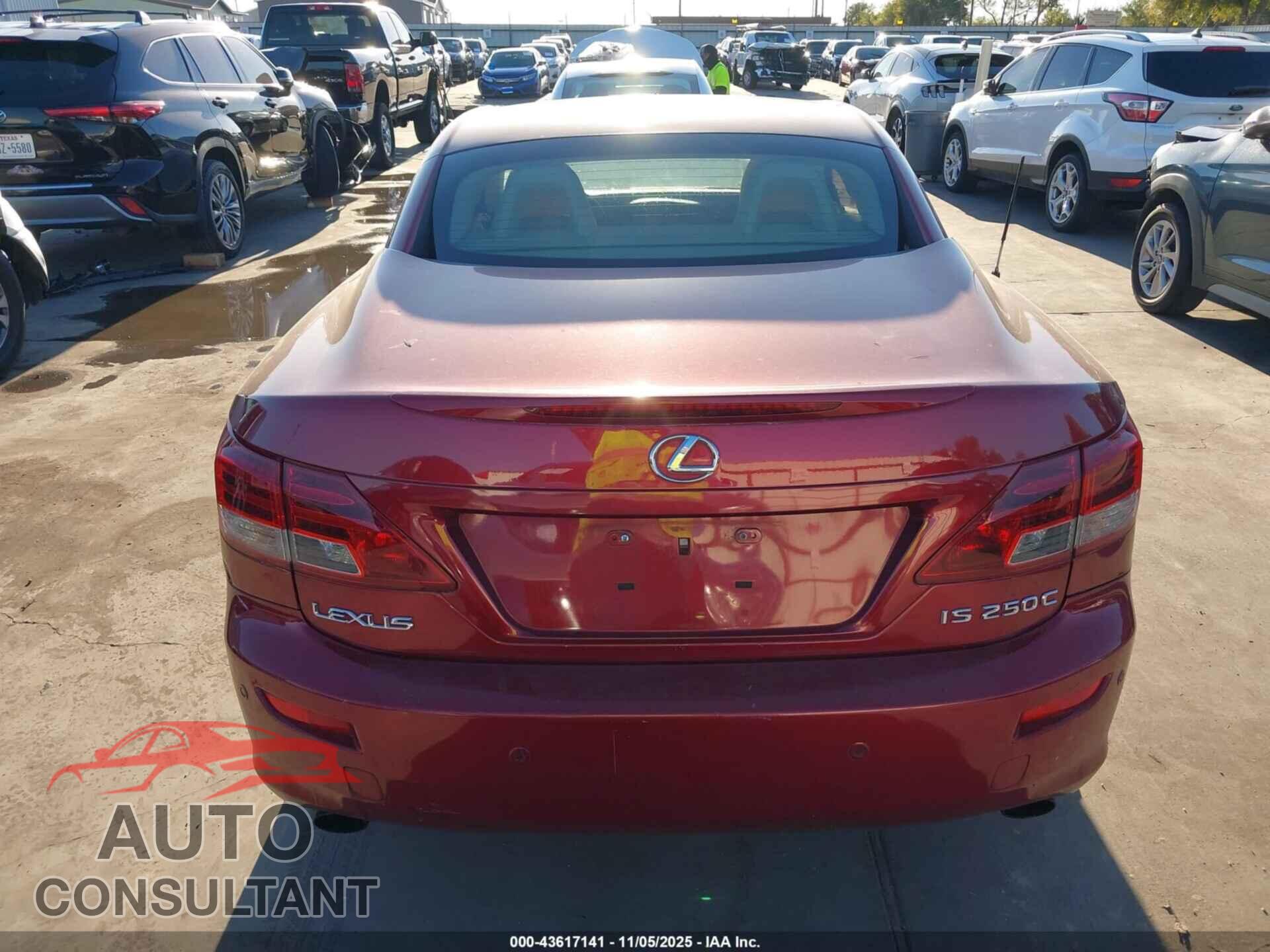 LEXUS IS 250C 2010 - JTHFF2C28A2512370