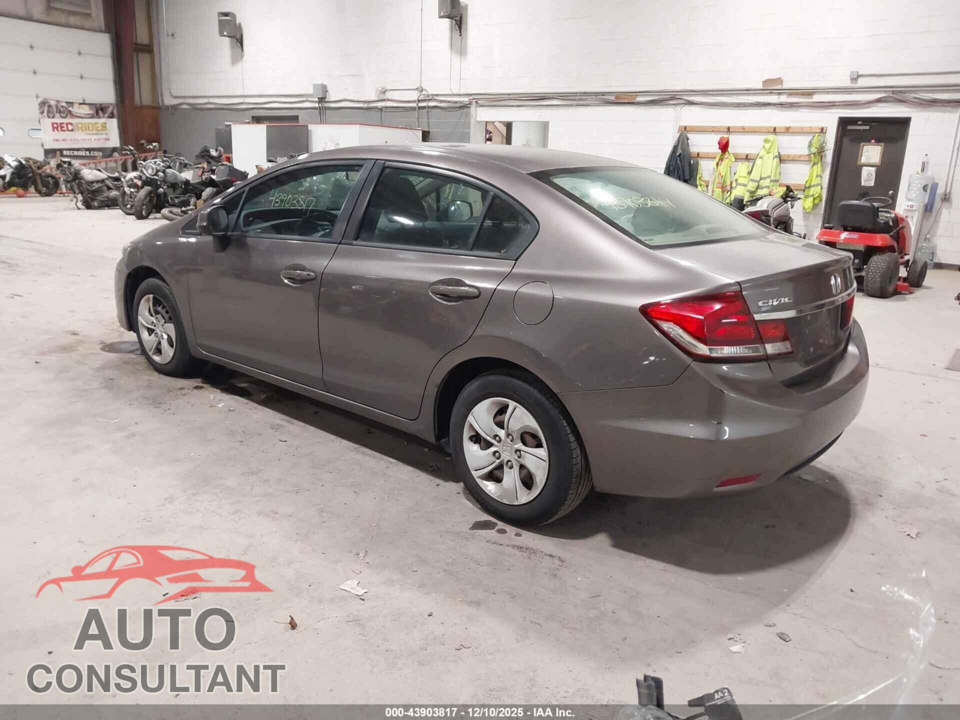HONDA CIVIC 2013 - 19XFB2F52DE295327