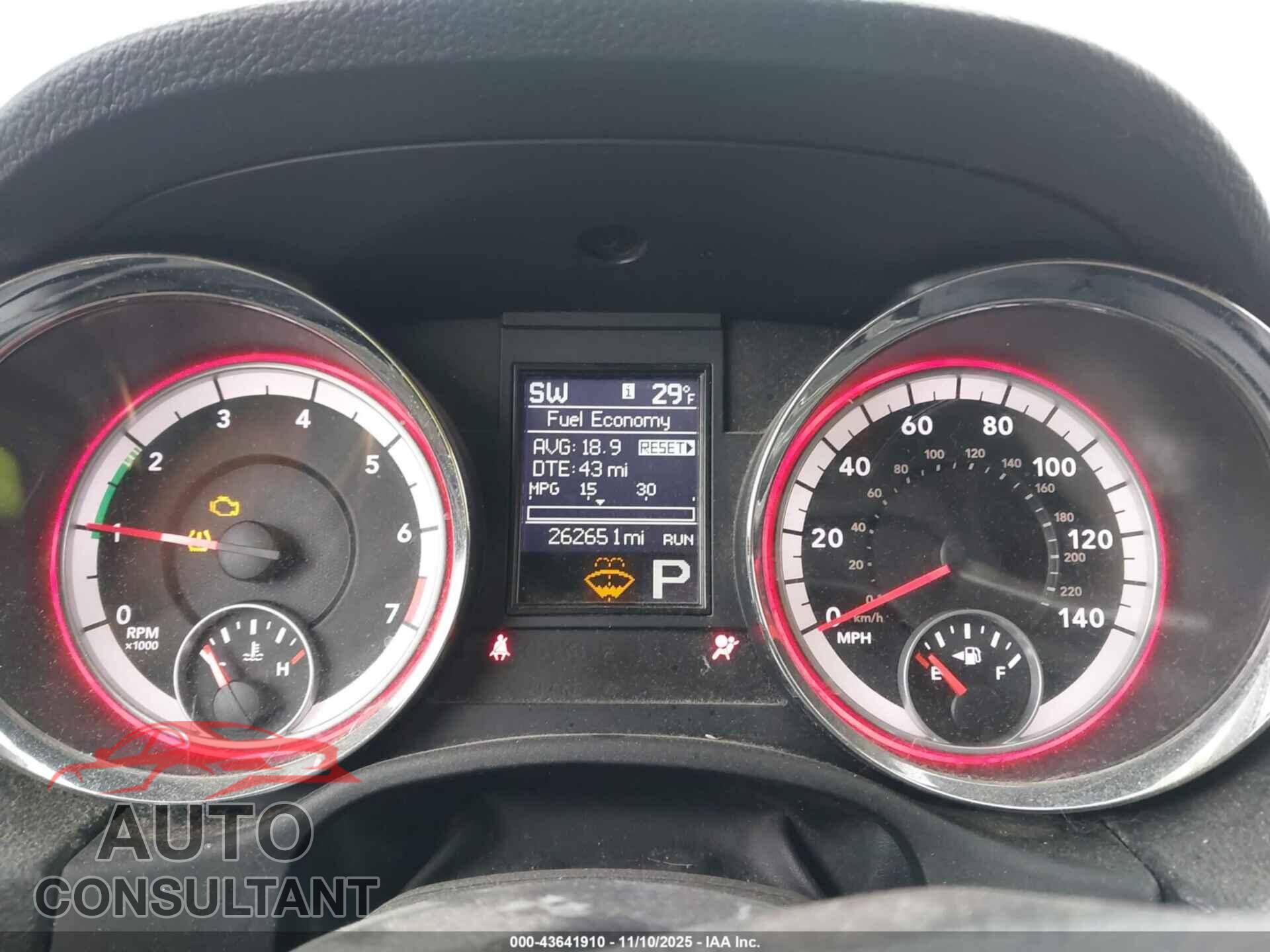 DODGE DURANGO 2013 - 1C4RDJAG8DC575514