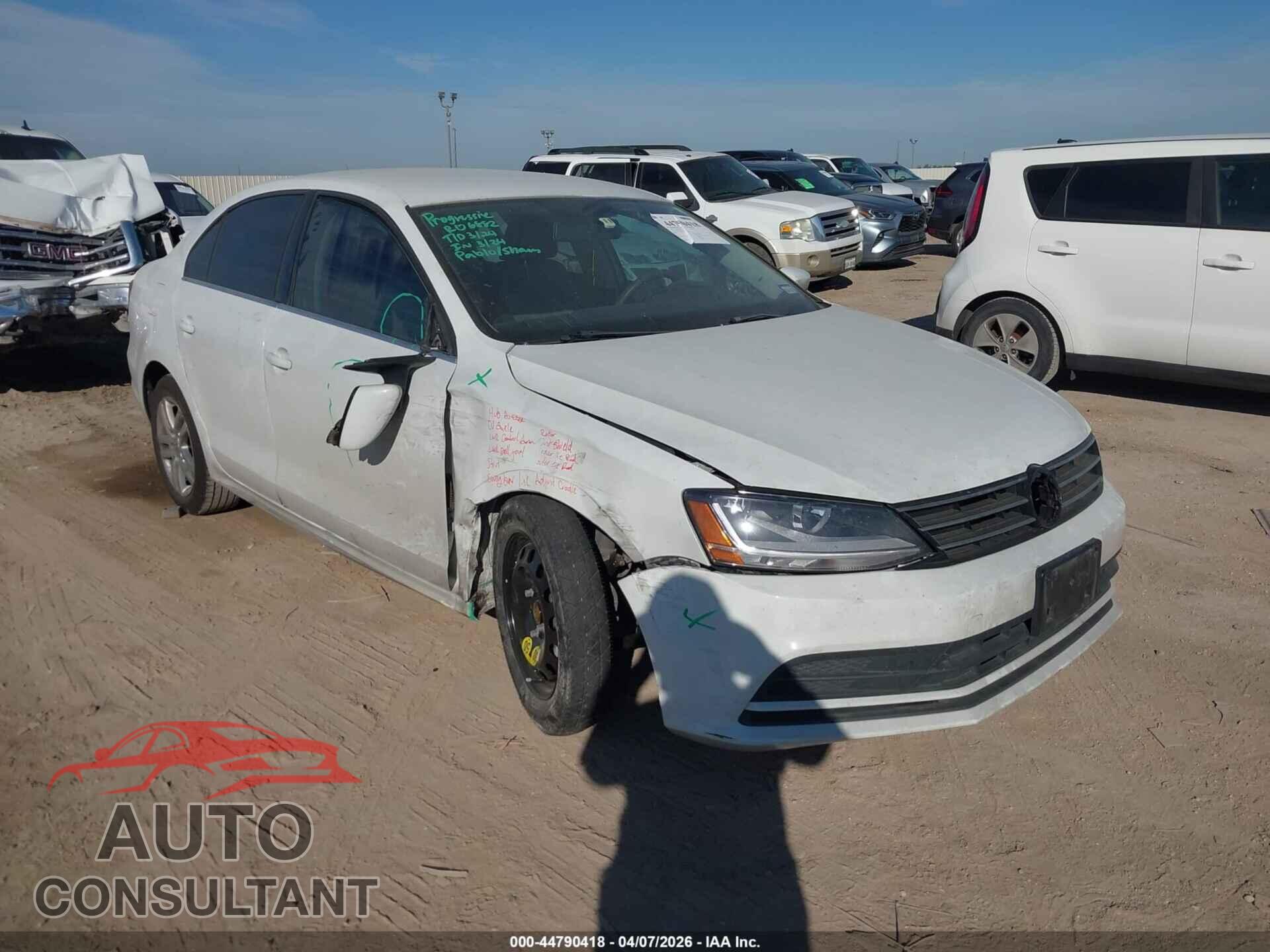 VOLKSWAGEN JETTA 2017 - 3VW2B7AJ8HM228899
