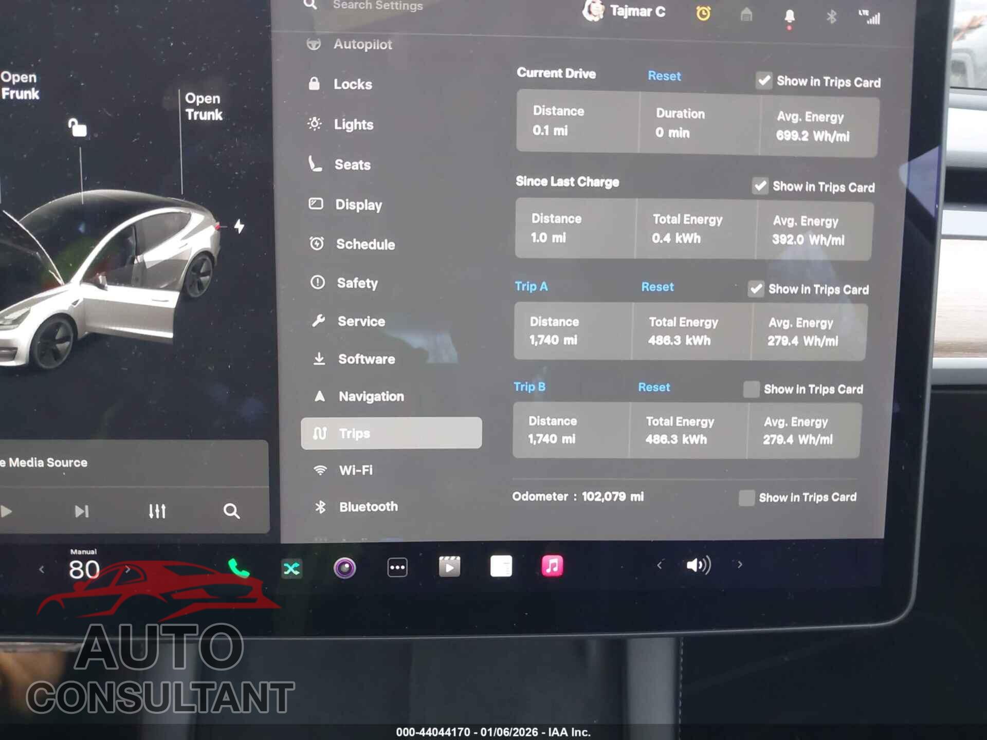 TESLA MODEL 3 2021 - 5YJ3E1EA0MF087122