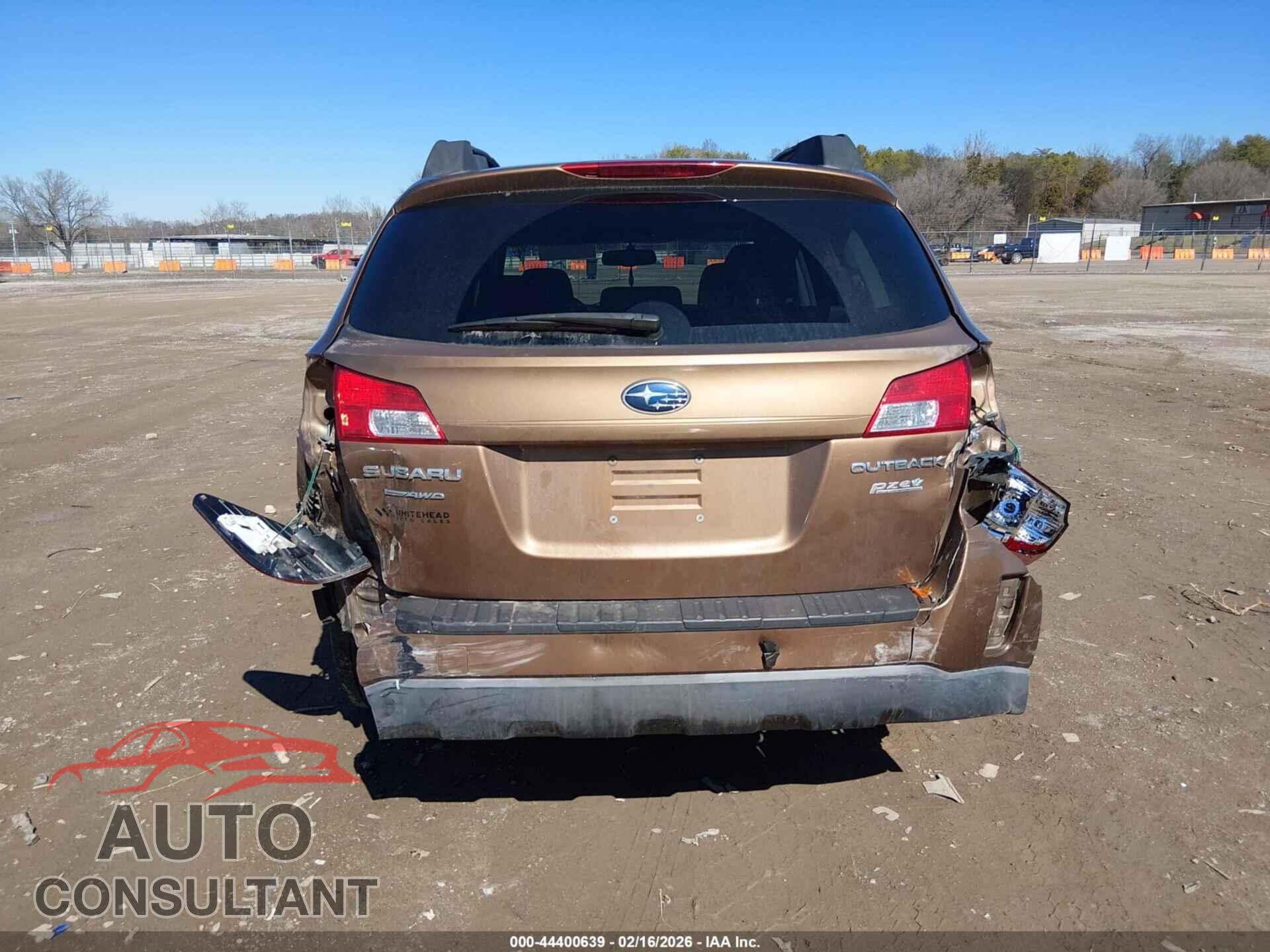 SUBARU OUTBACK 2011 - 4S4BRBCC2B3395506