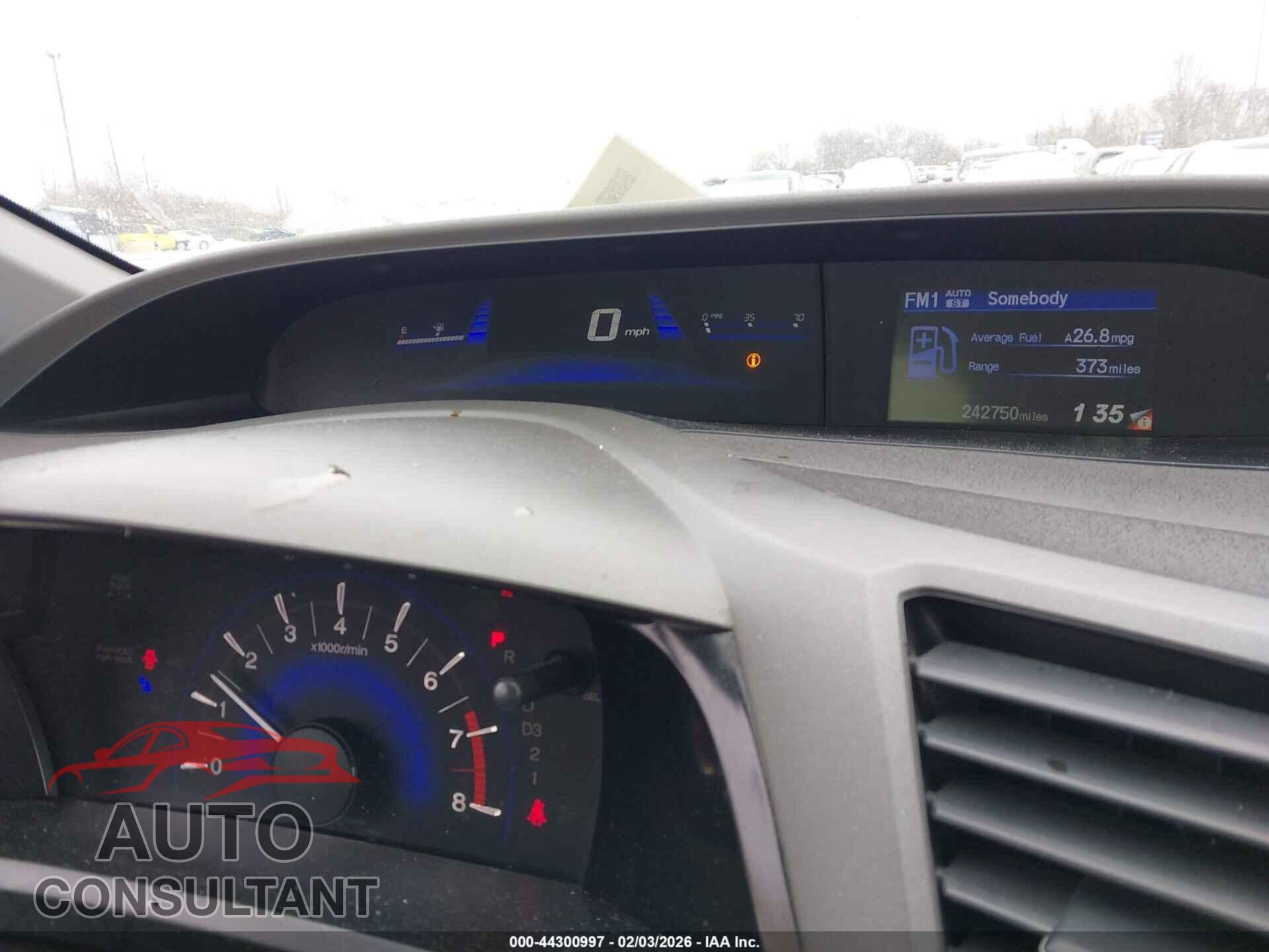 HONDA CIVIC 2012 - 2HGFB2F61CH553639