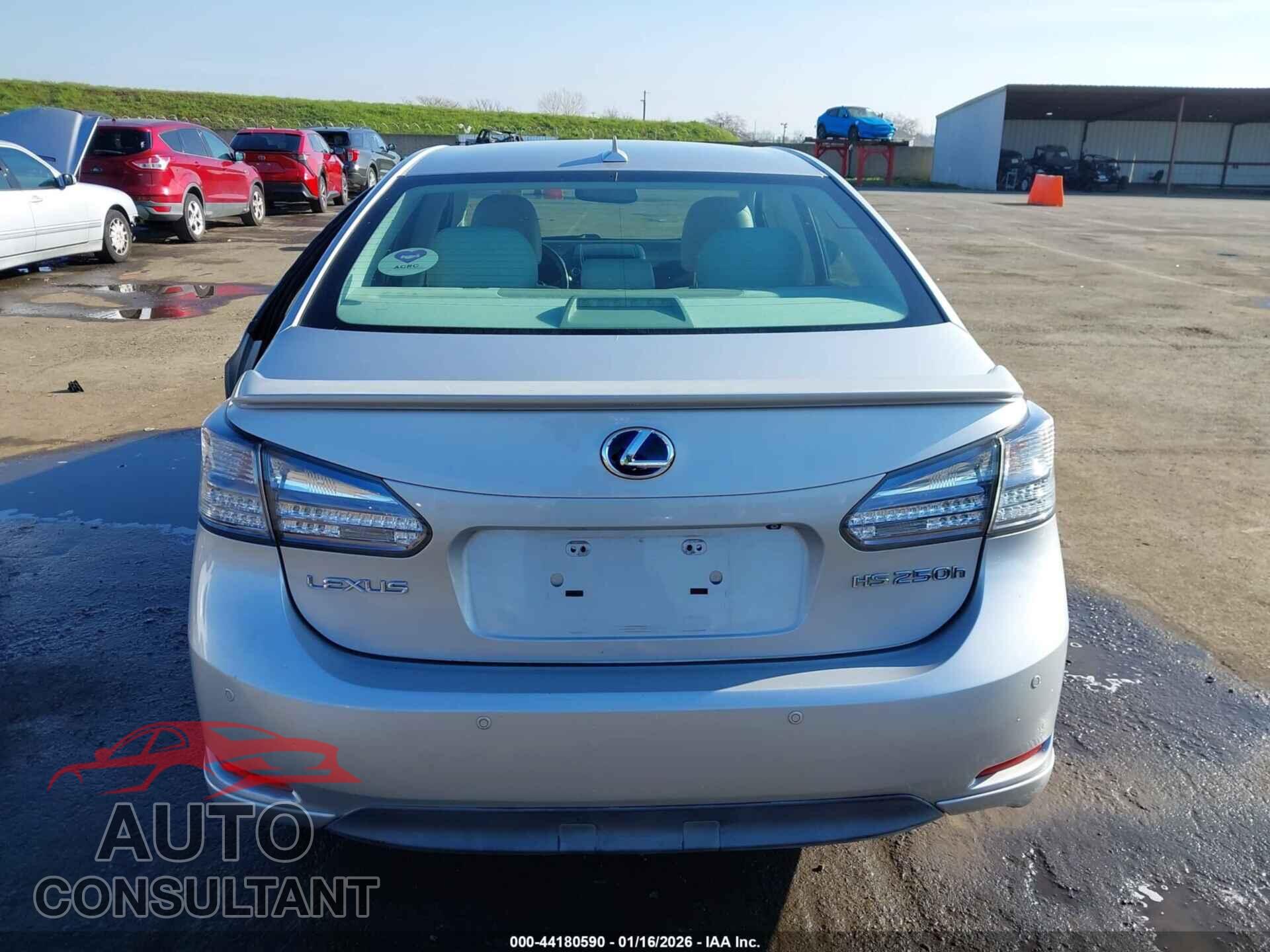 LEXUS HS 250H 2010 - JTHBB1BA5A2027424