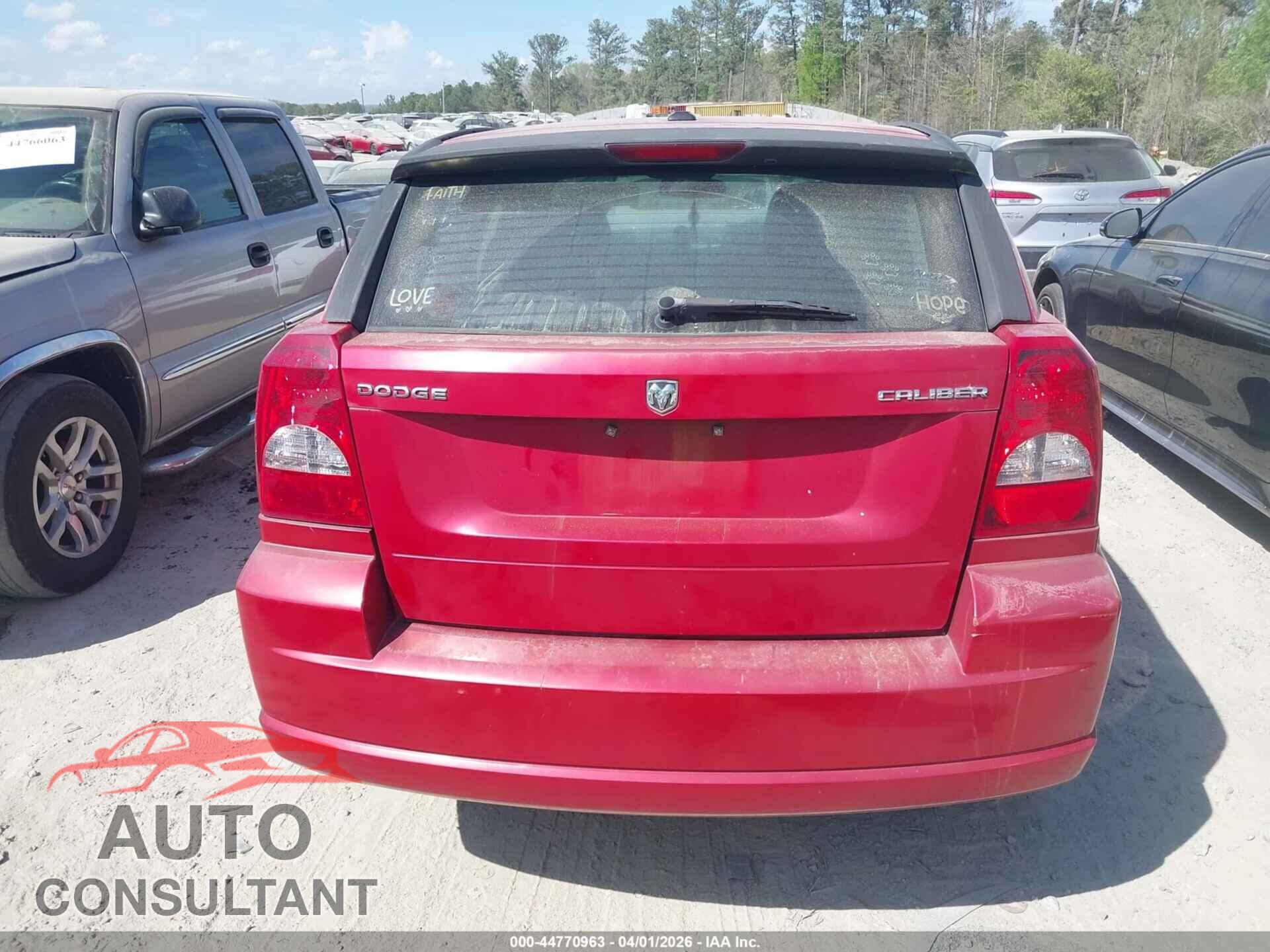 DODGE CALIBER 2012 - 1C3CDWEA6CD529346
