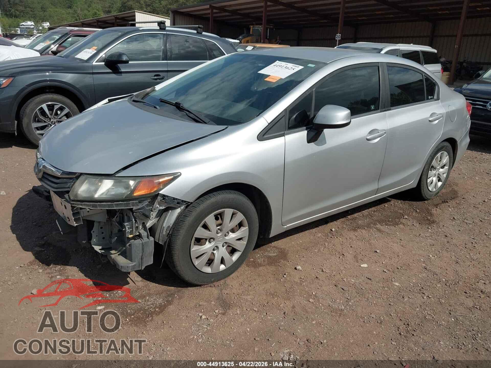 HONDA CIVIC 2012 - 19XFB2F59CE307553
