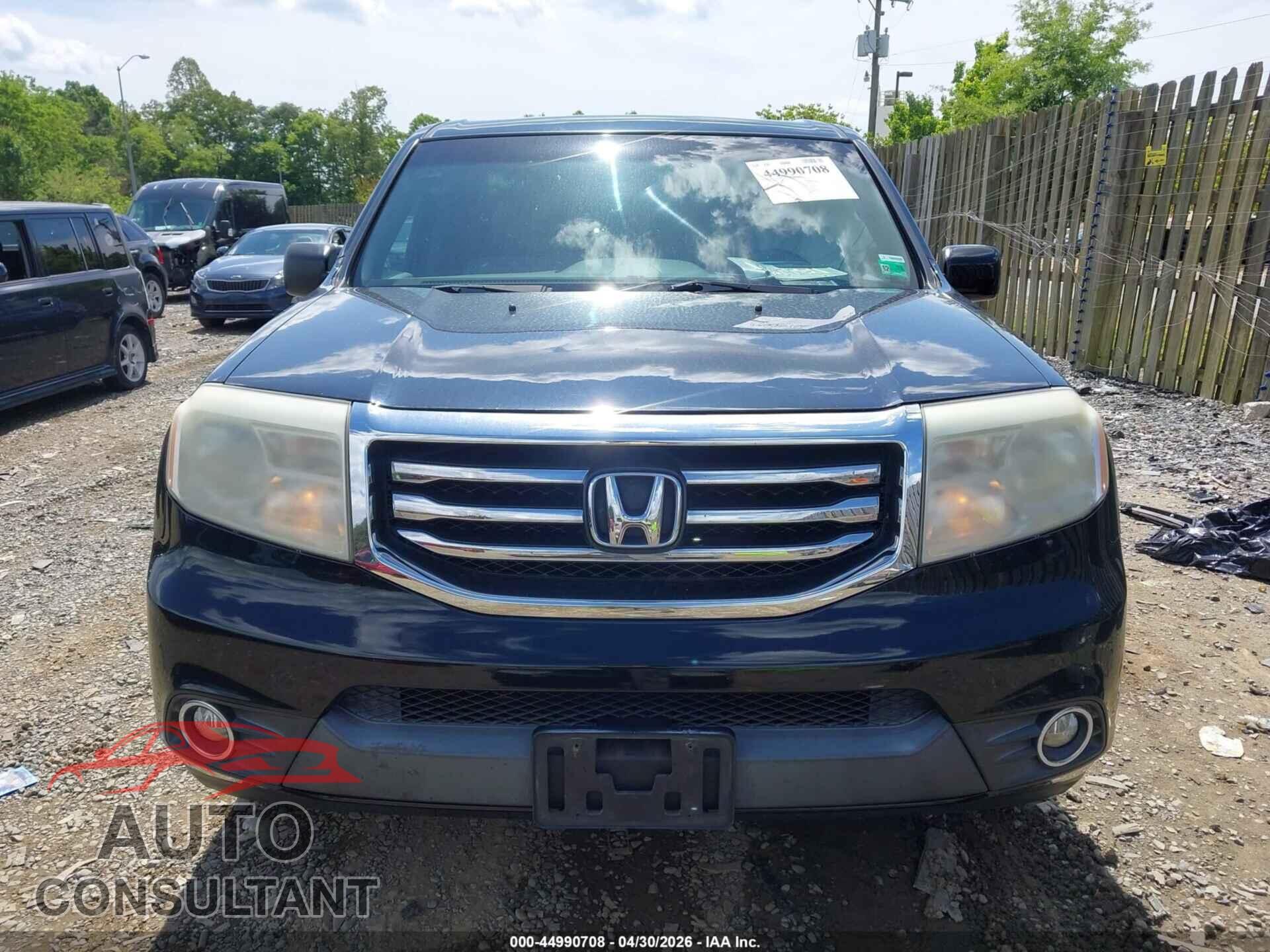 HONDA PILOT 2012 - 5FNYF4H77CB082146