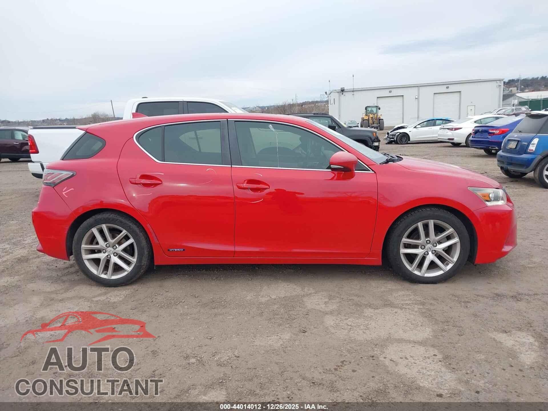 LEXUS CT 200H 2014 - JTHKD5BH4E2198816