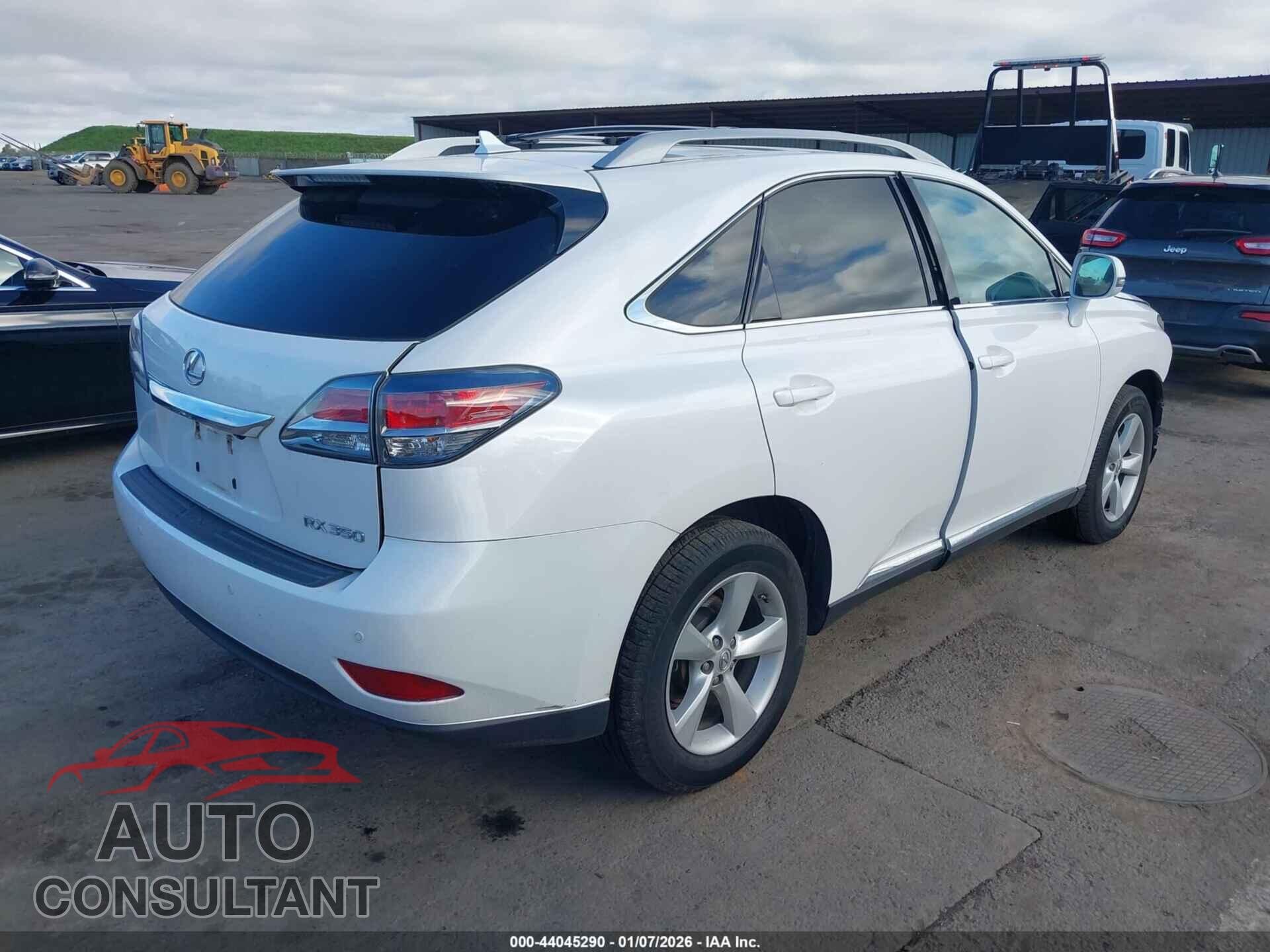 LEXUS RX 350 2013 - 2T2BK1BA6DC201293