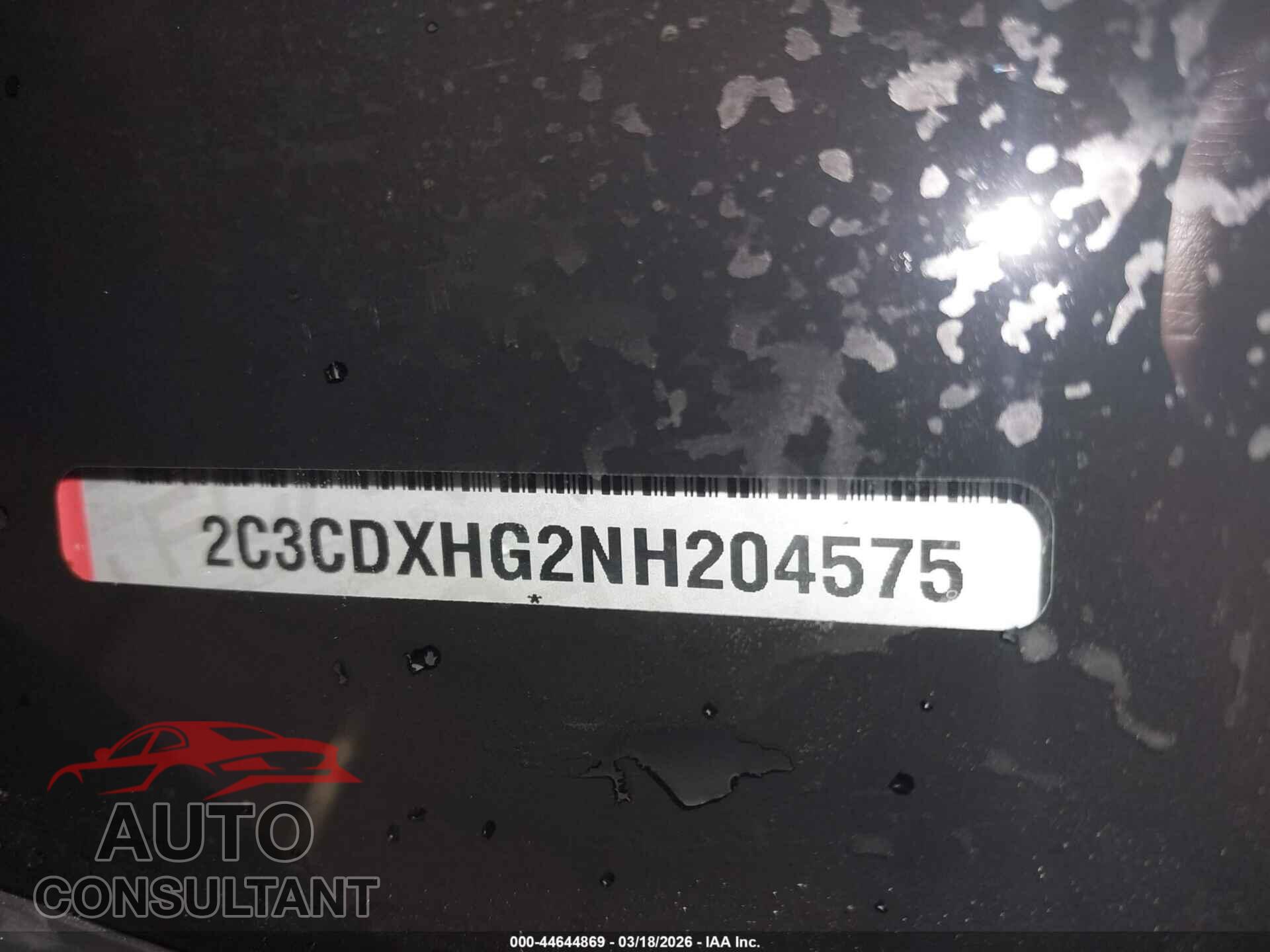 DODGE CHARGER 2022 - 2C3CDXHG2NH204575