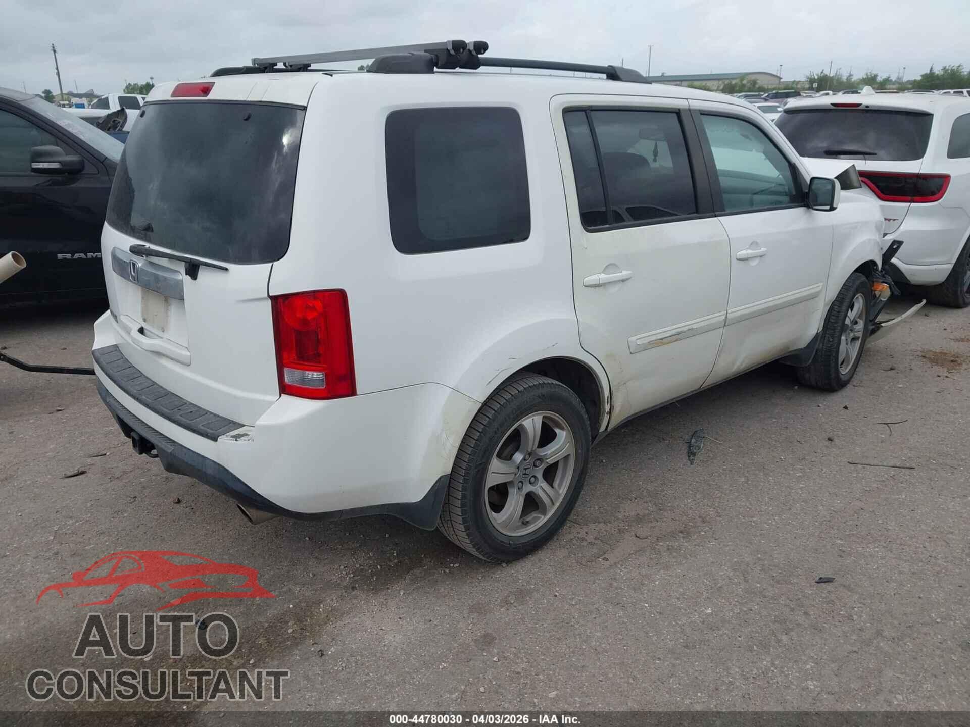 HONDA PILOT 2012 - 5FNYF3H47CB043413