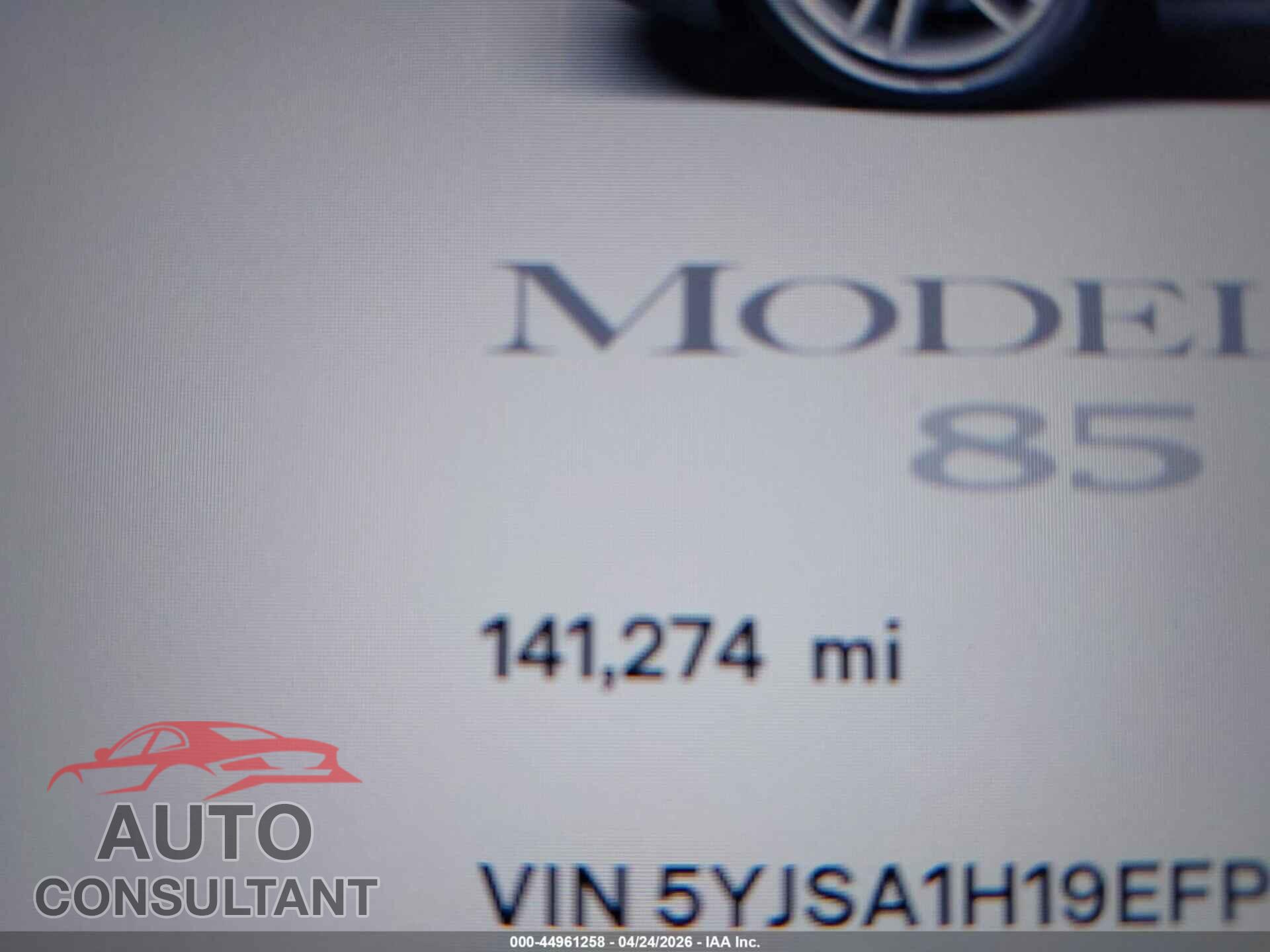 TESLA MODEL S 2014 - 5YJSA1H19EFP33391