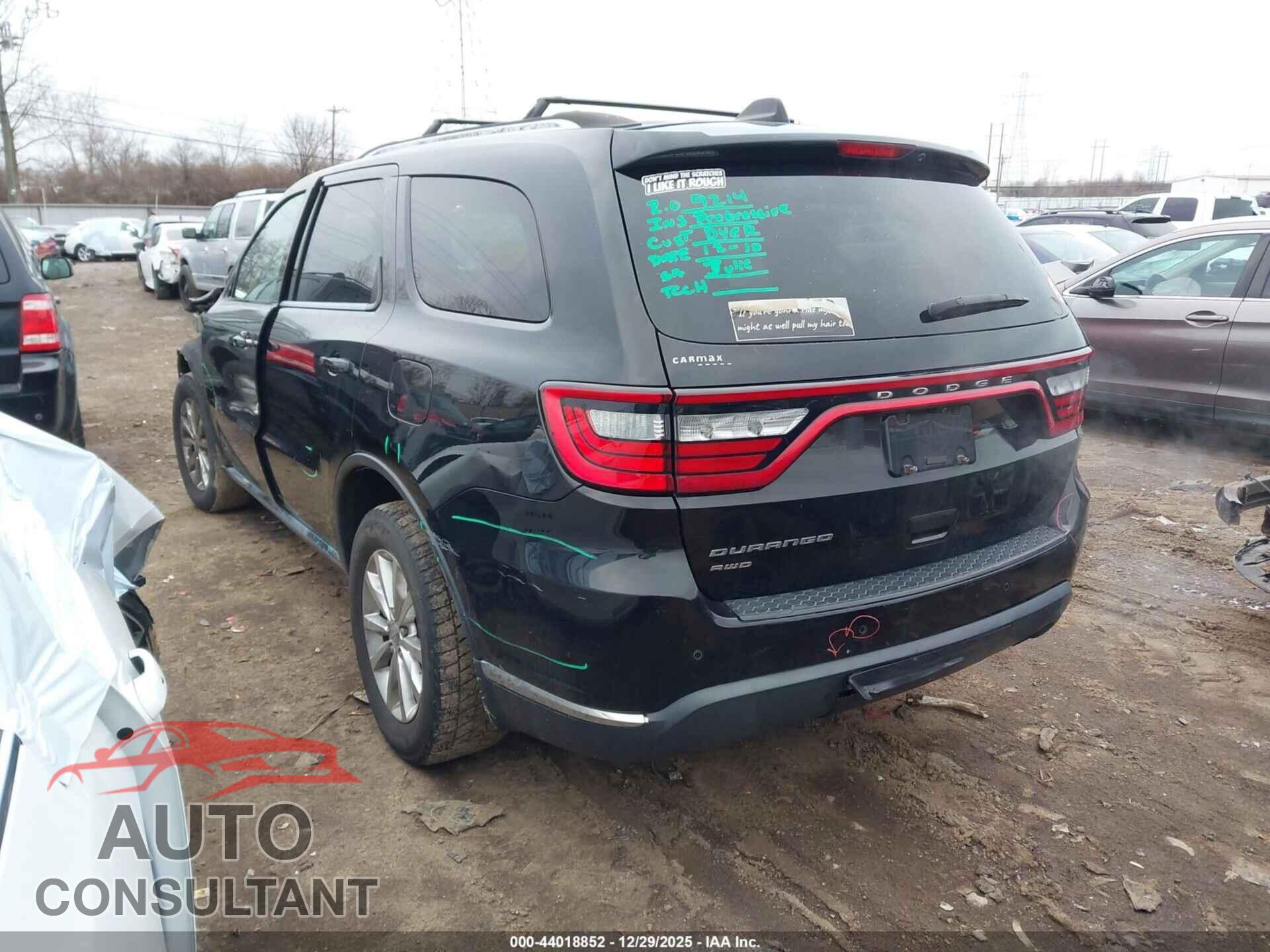 DODGE DURANGO 2017 - 1C4RDJAG1HC780839