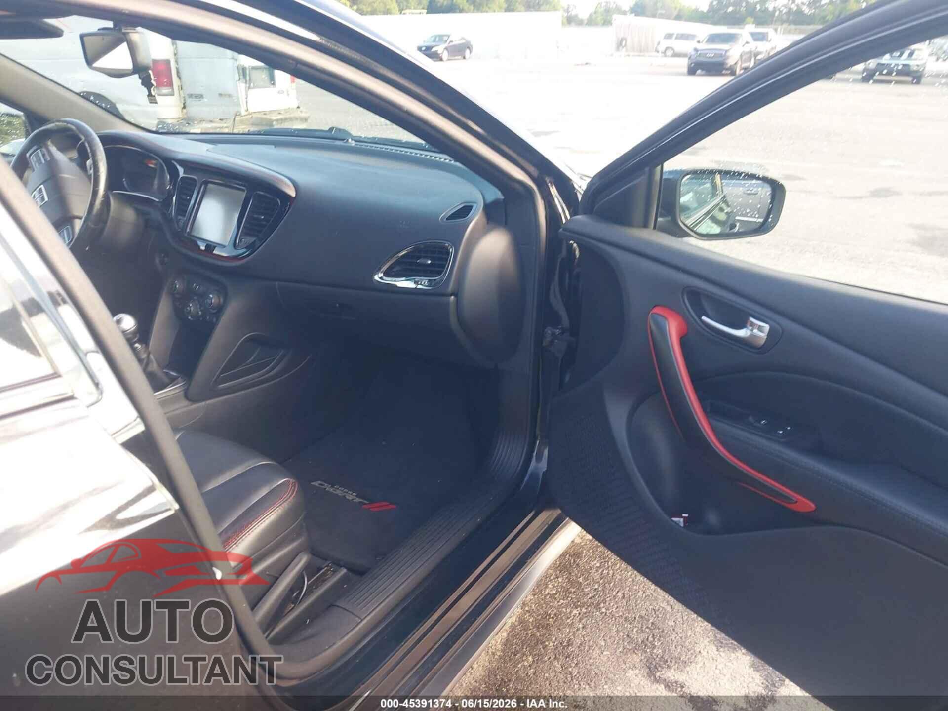 DODGE DART 2015 - 1C3CDFEB9FD181555