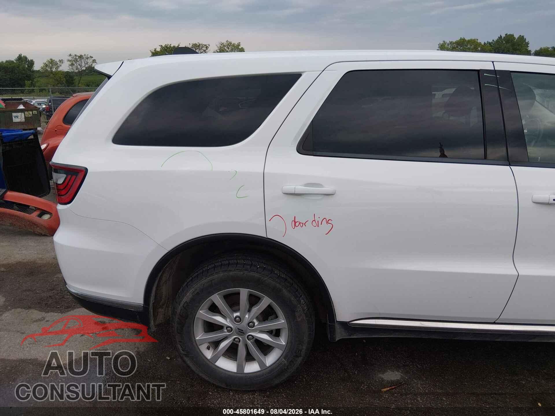 DODGE DURANGO 2021 - 1C4RDJAG6MC557951