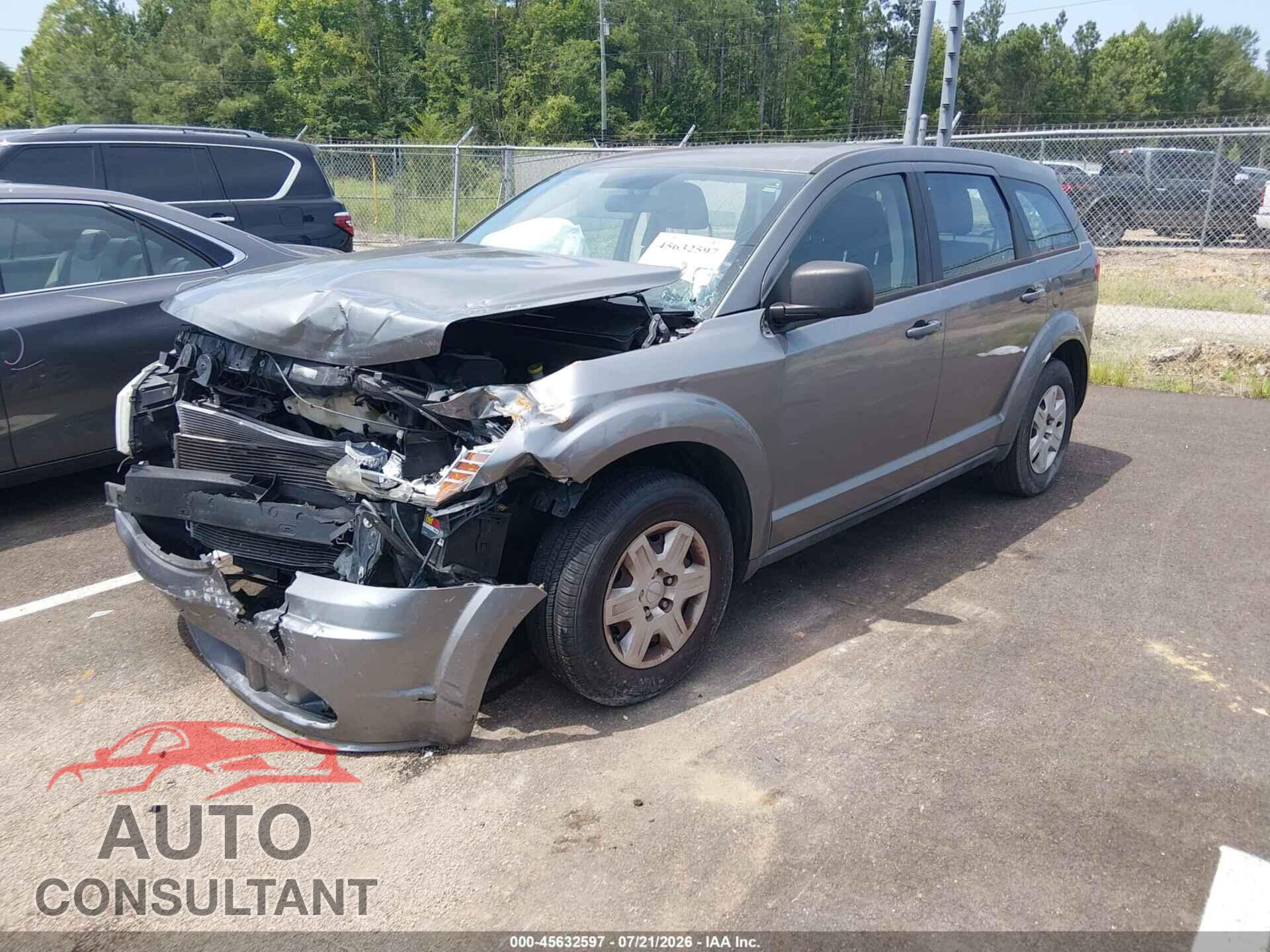 DODGE JOURNEY 2012 - 3C4PDCAB4CT204358