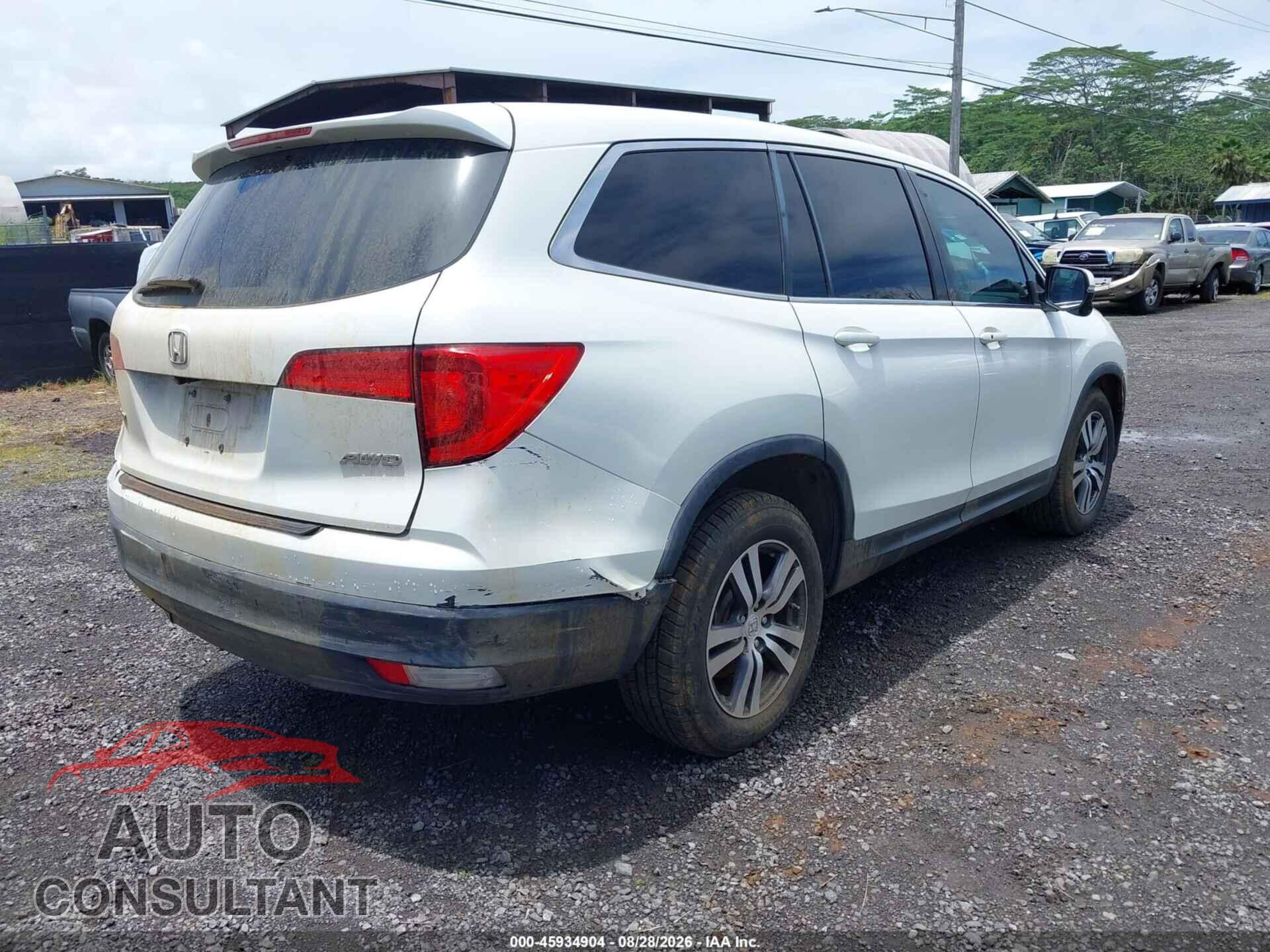 HONDA PILOT 2017 - 5FNYF6H50HB016894