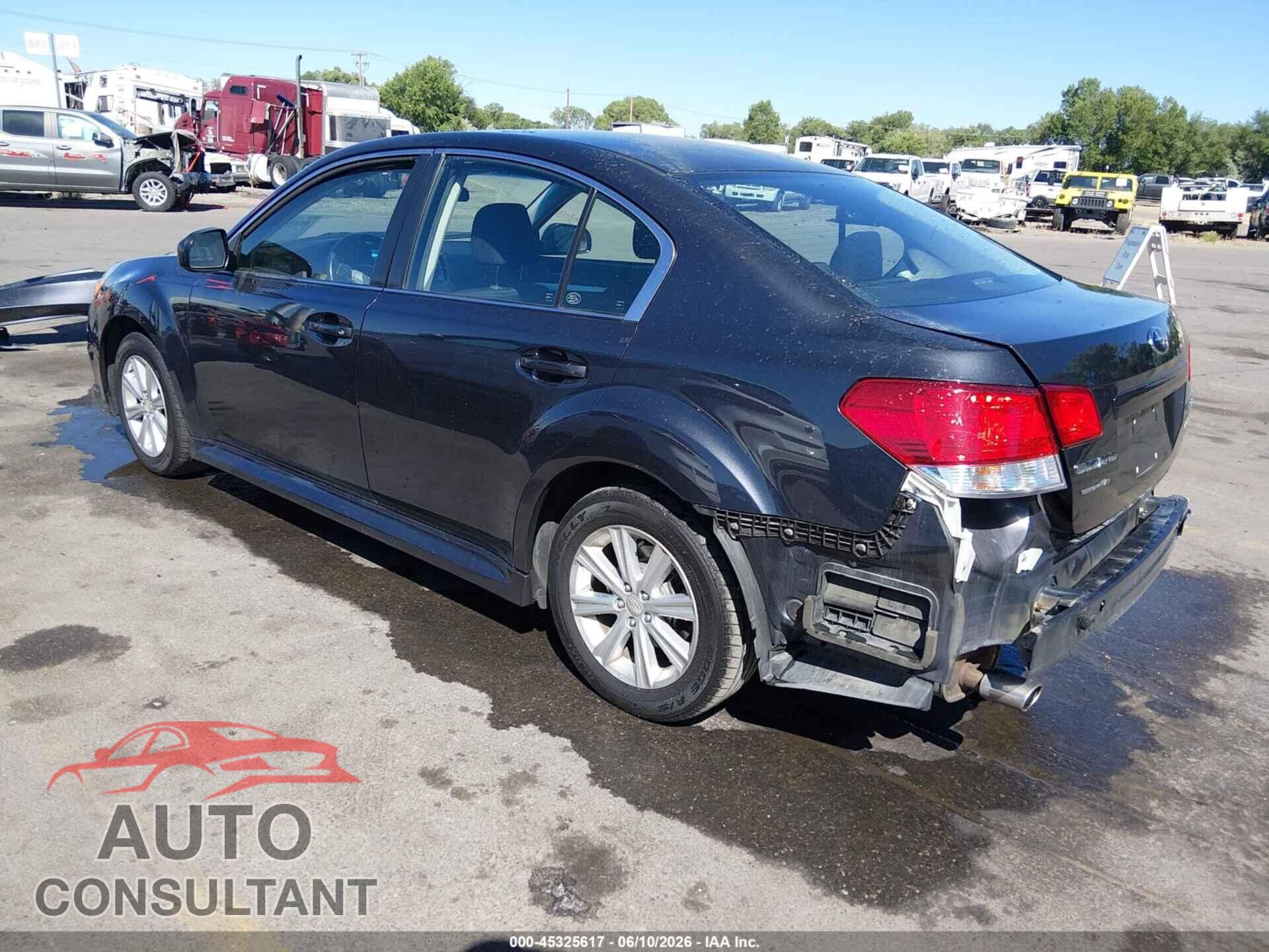 SUBARU LEGACY 2012 - 4S3BMBB63C3035743