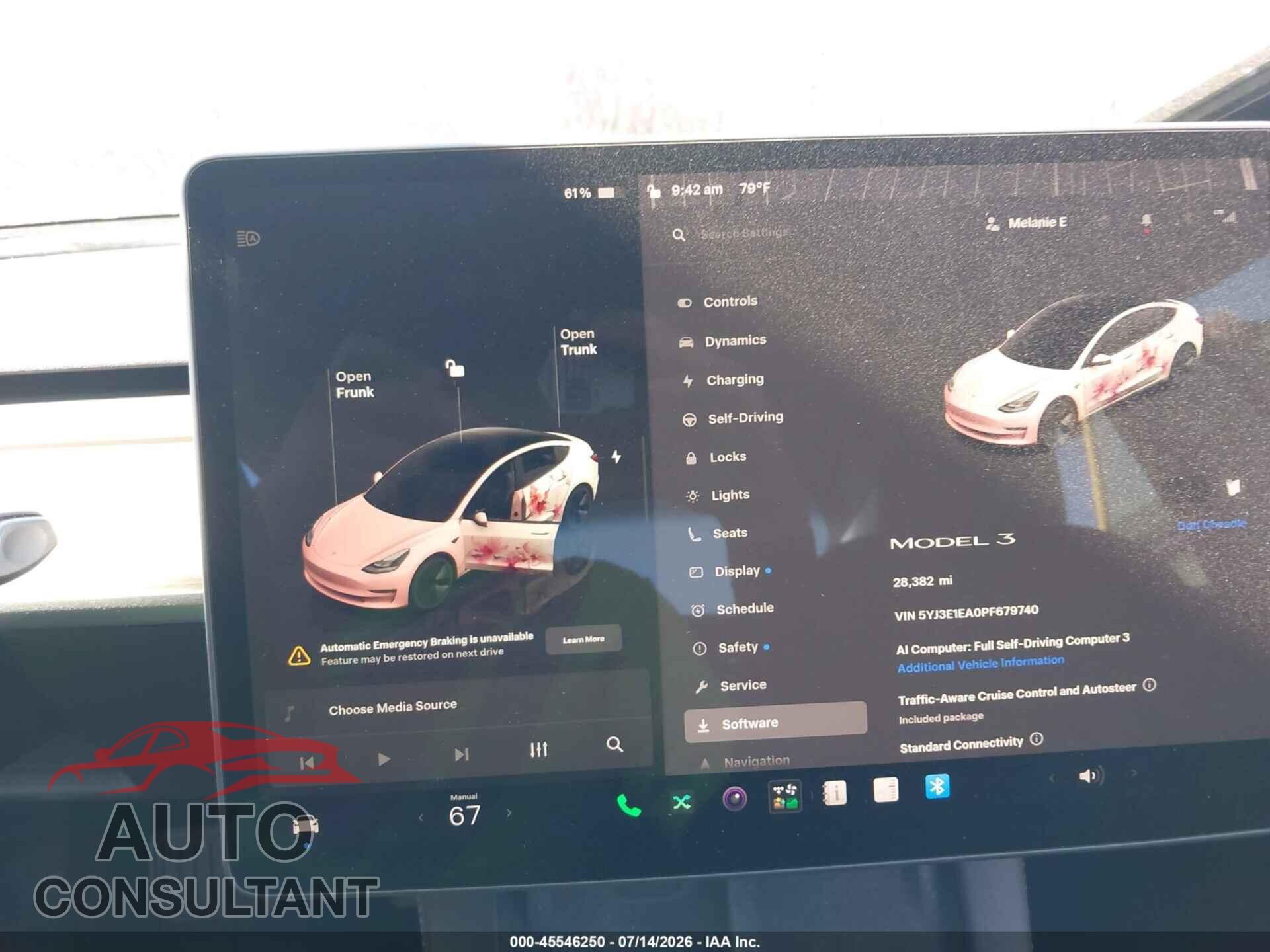 TESLA MODEL 3 2023 - 5YJ3E1EA0PF679740