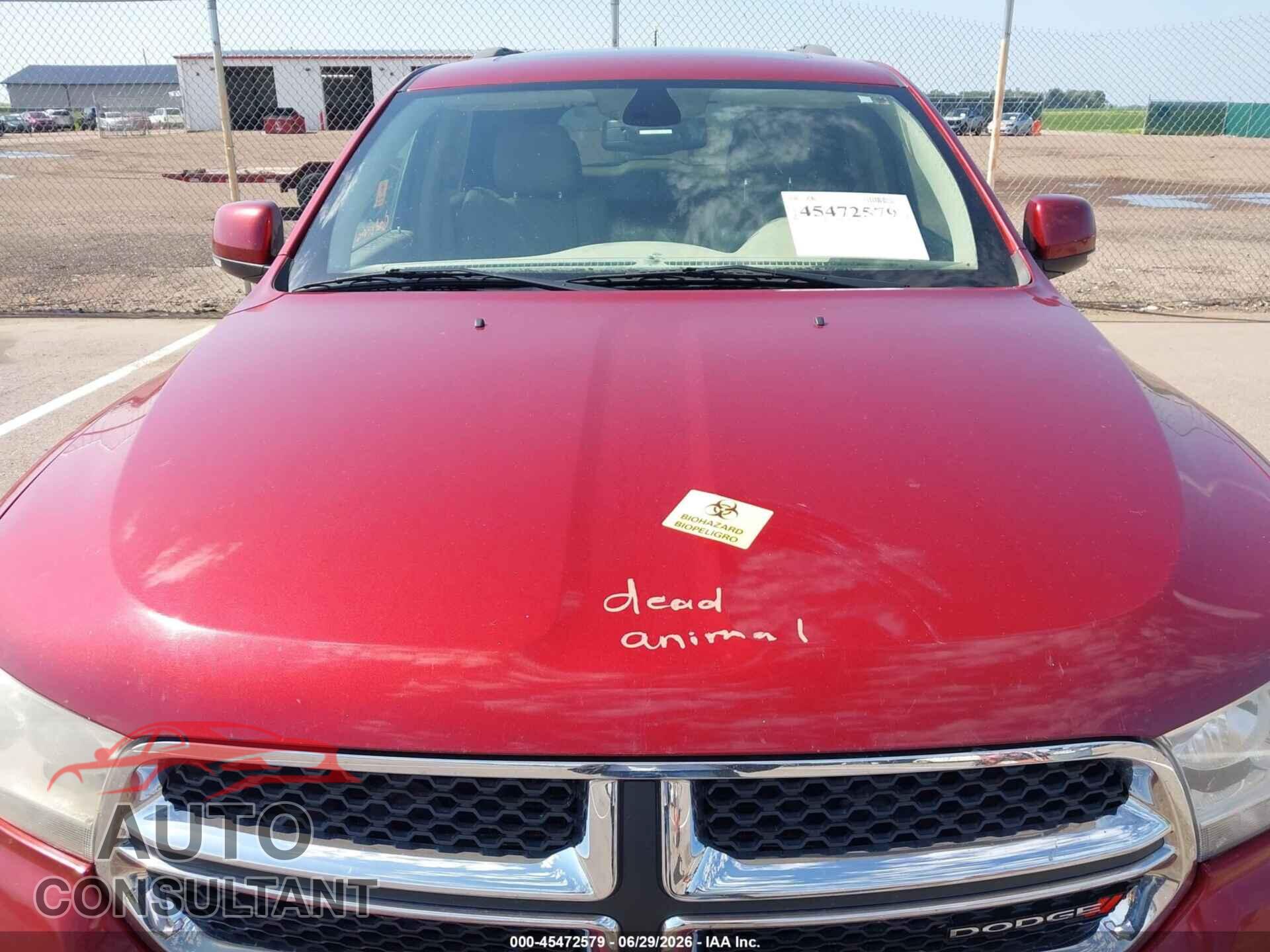 DODGE DURANGO 2013 - 1C4RDJDG1DC663395