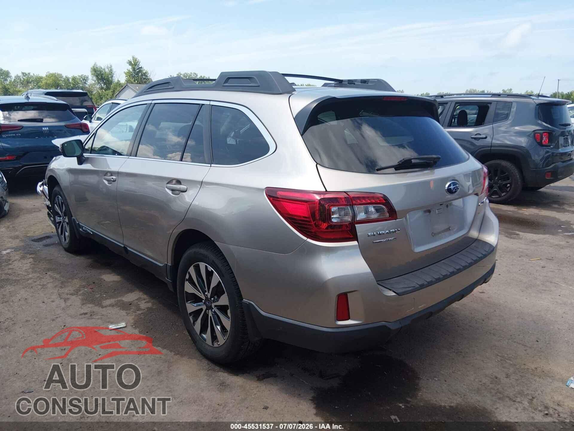 SUBARU OUTBACK 2015 - 4S4BSBLC0F3206796