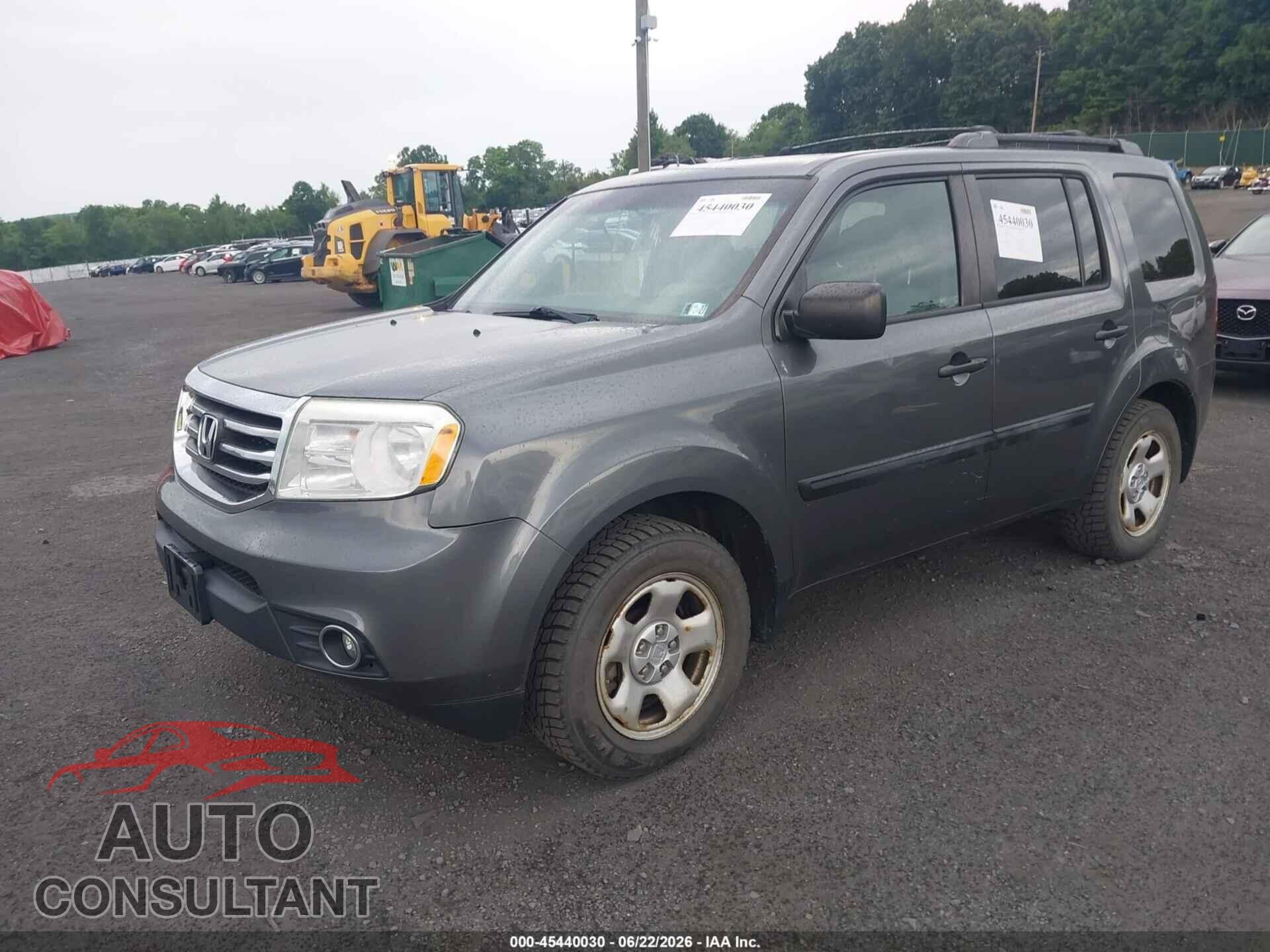 HONDA PILOT 2012 - 5FNYF4H26CB085771