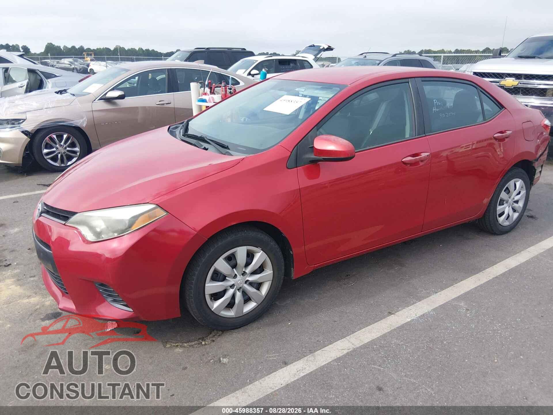 TOYOTA COROLLA 2015 - 2T1BURHE5FC470122