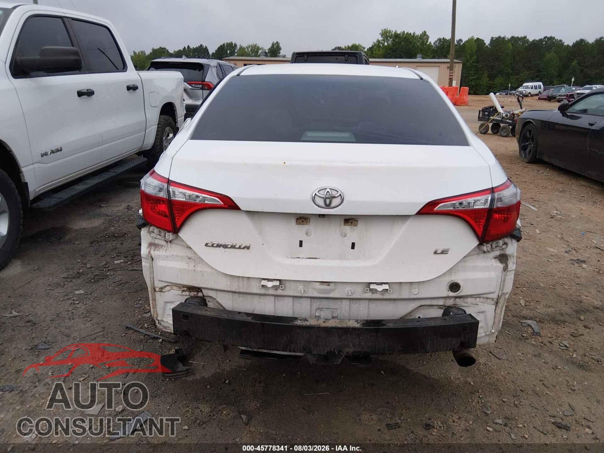 TOYOTA COROLLA 2016 - 5YFBURHE7GP416189