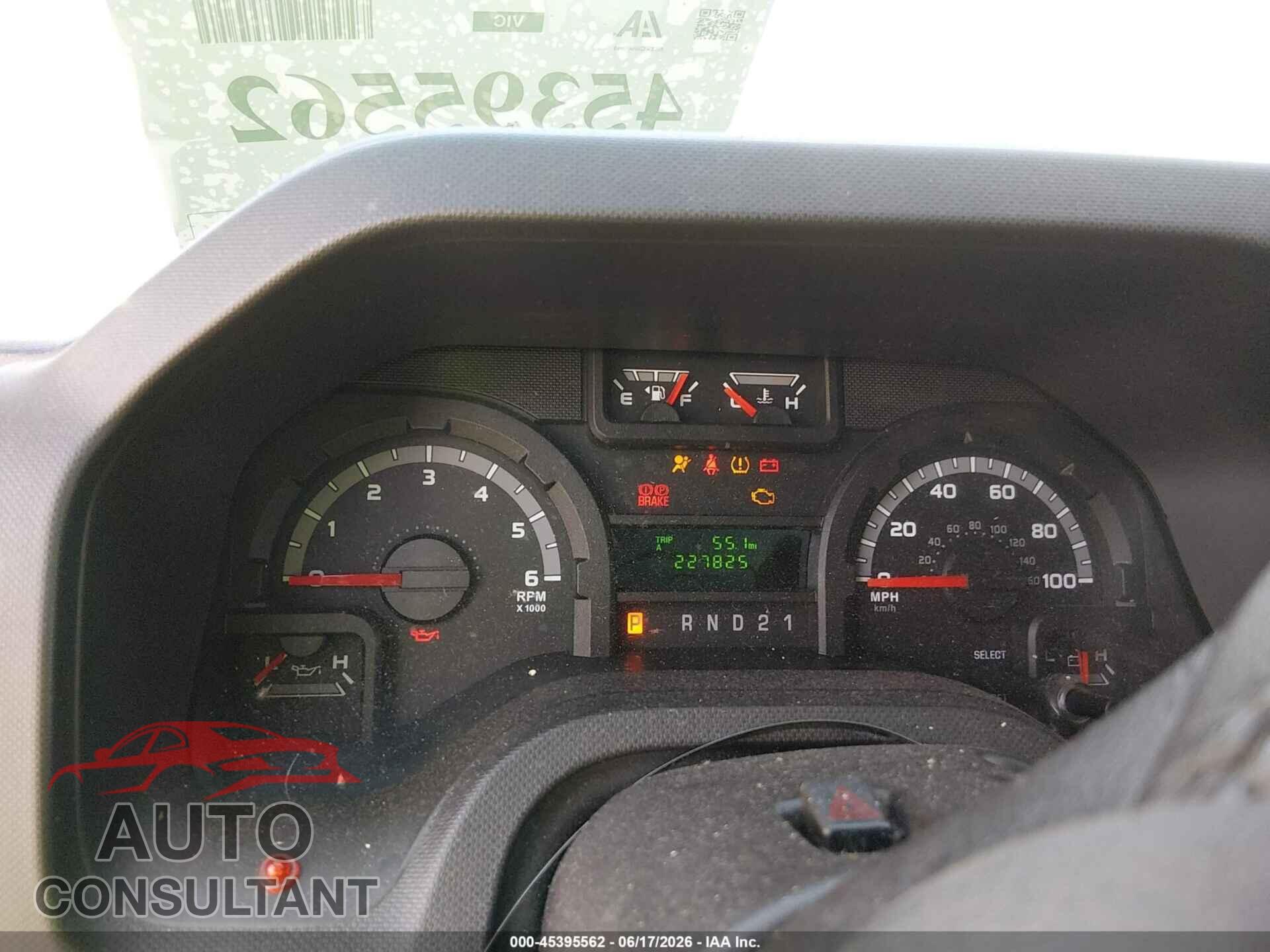 FORD E-150 2012 - 1FDNE1EL4CDA04867